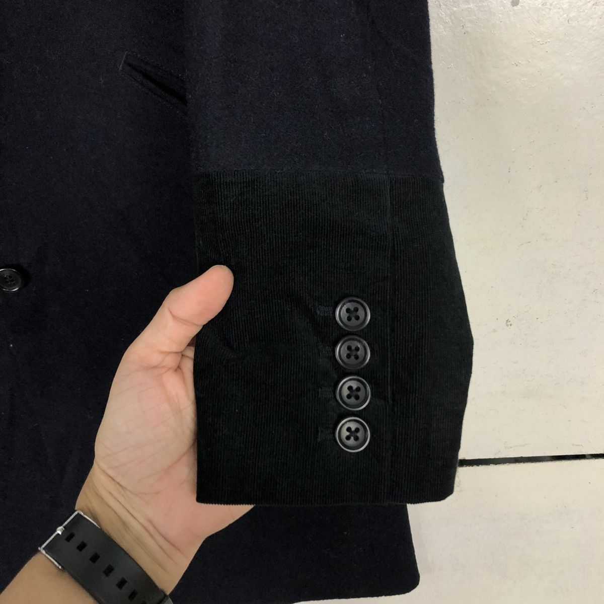 Undercover 🔥RICH BLACK LONG JACKET UNIQLO X UNDERCOVER DOUBLE BREAST Size US M / EU 48-50 / 2 - 17 Thumbnail