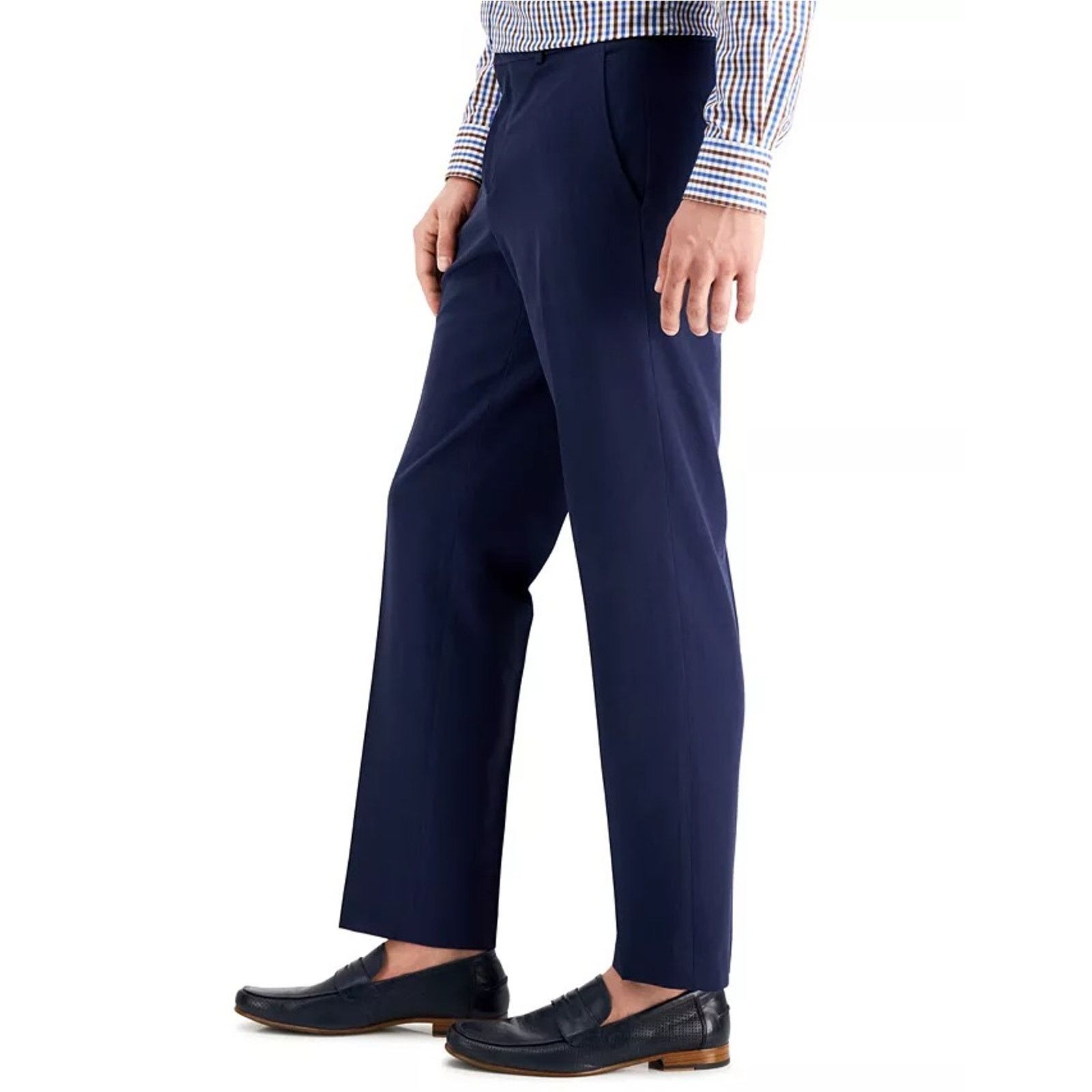 Perry Ellis Perry Ellis Men's Solid Navy Modern Dress Pants Size 29x30 Size US 29 - 2 Thumbnail