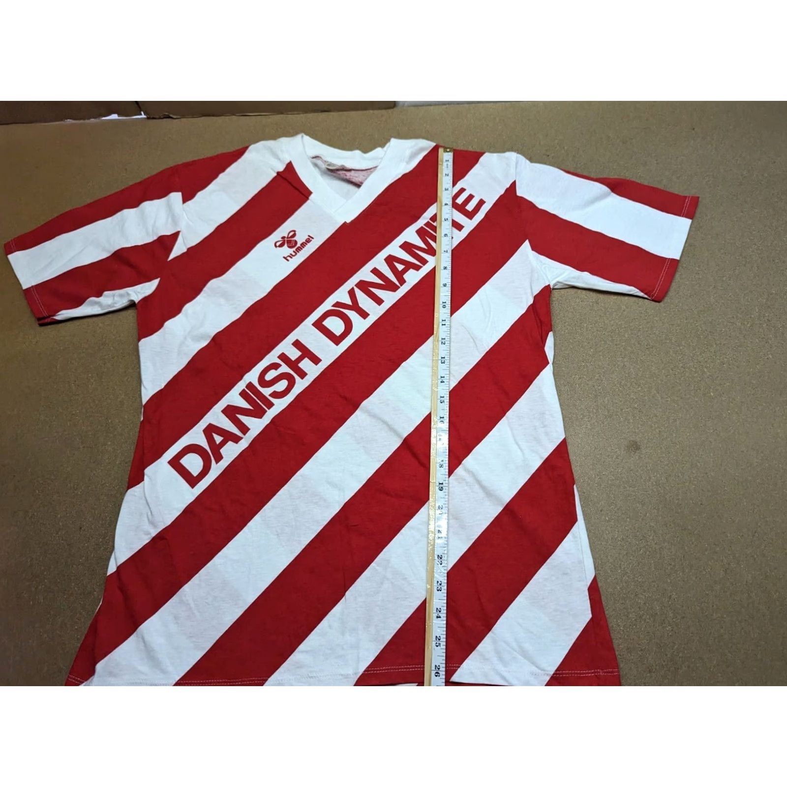 Hummel Hummel Danish Dynamite 1984-86 Vintage Football Shirt Mens Size L Cotton Euro Size US L / EU 52-54 / 3 - 5 Thumbnail