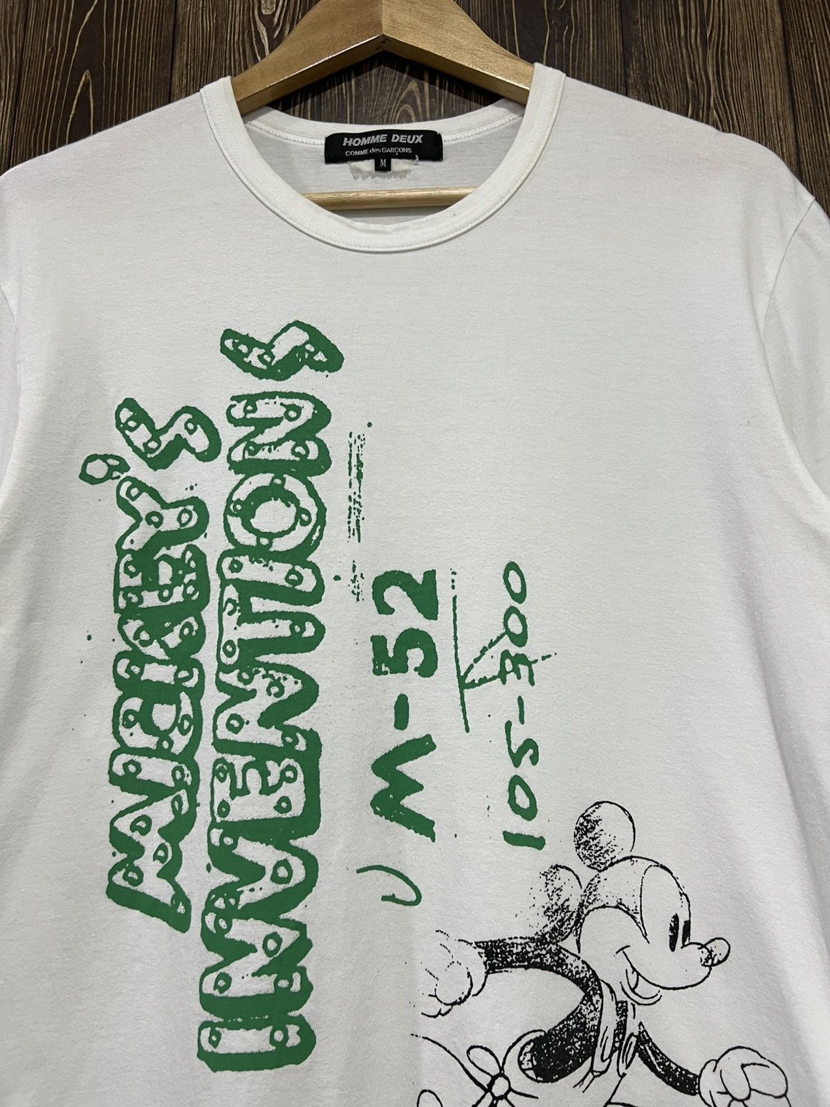 Comme des Garcons Comme Des Garcons Homme Deux x Mickey Mouse Tshirt Size US M / EU 48-50 / 2 - 2 Thumbnail