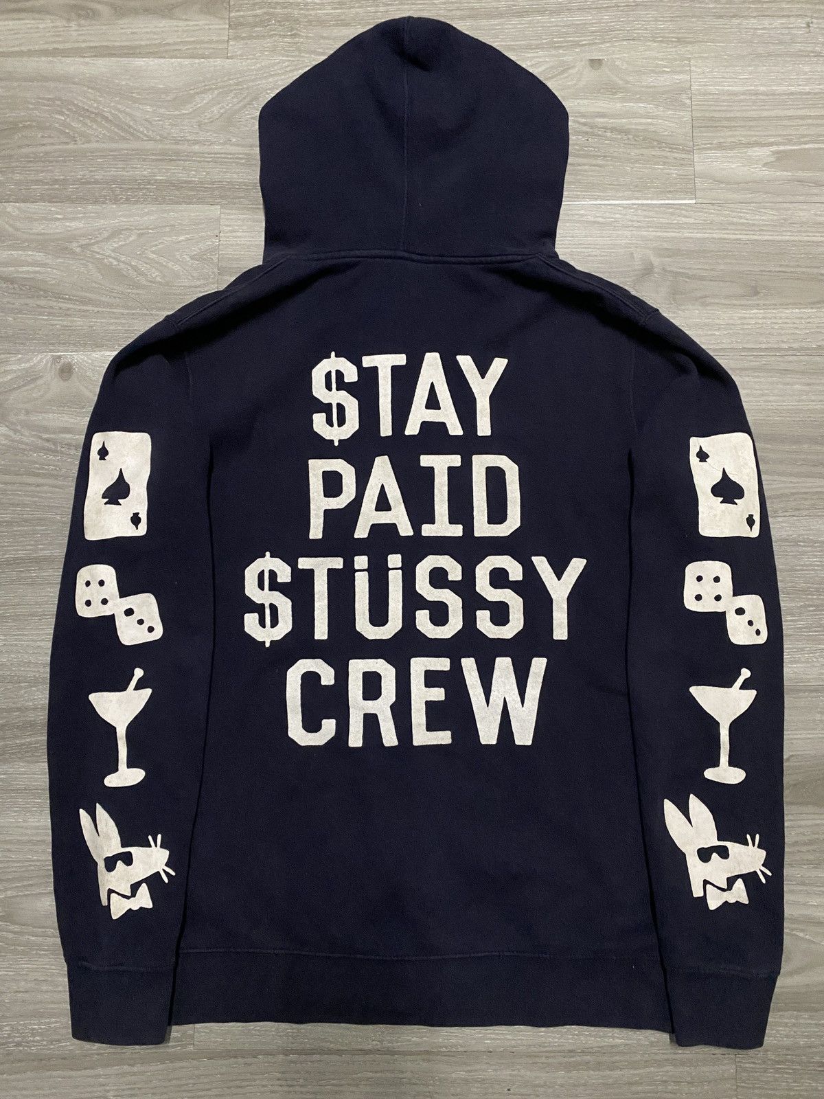 Stussy VINTAGE - STAY PAID STUSSY CREW DOLLAR SIGN HOODIE ZIP UP Size US M / EU 48-50 / 2 - 1 Thumbnail
