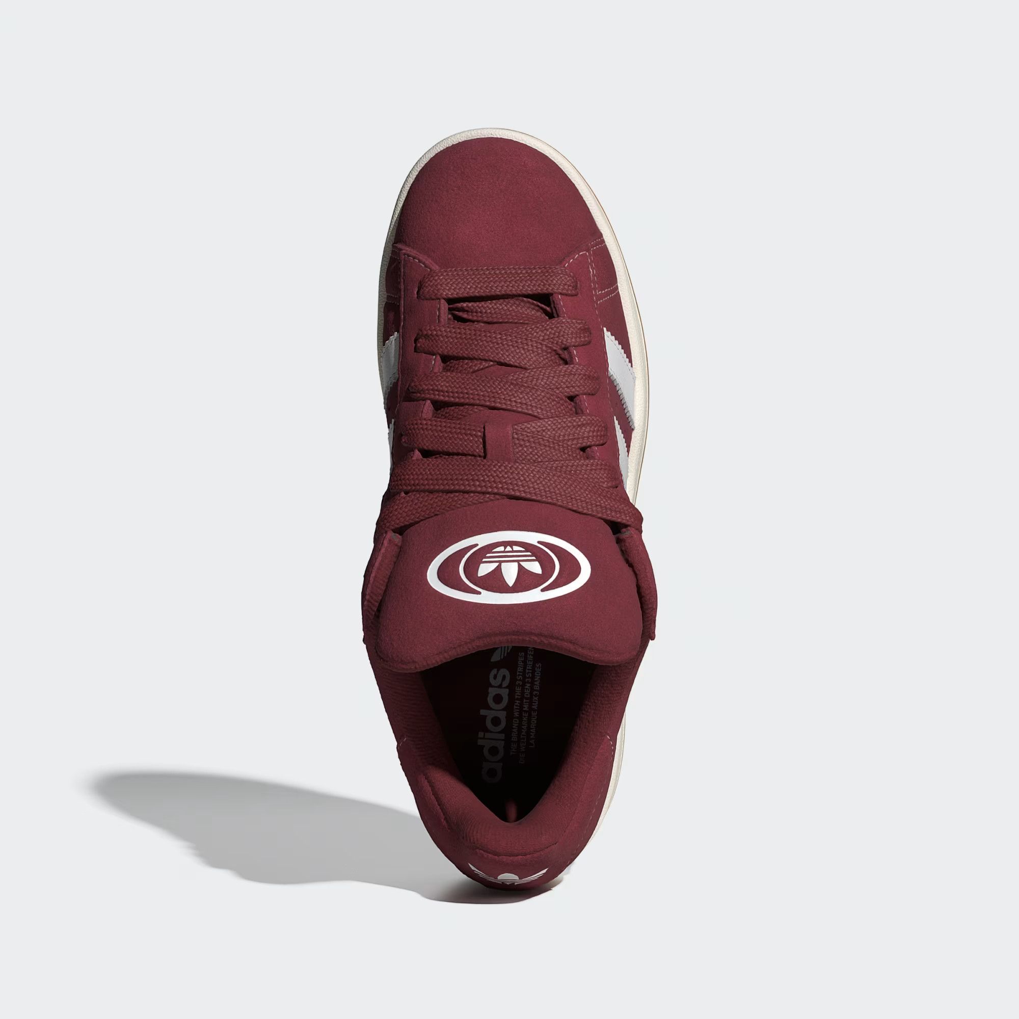 Adidas o1mle0426 Unisex Campus Low-Top Sneakers in Burgundy/White Size US 5.5 / EU 38 - 2 Thumbnail