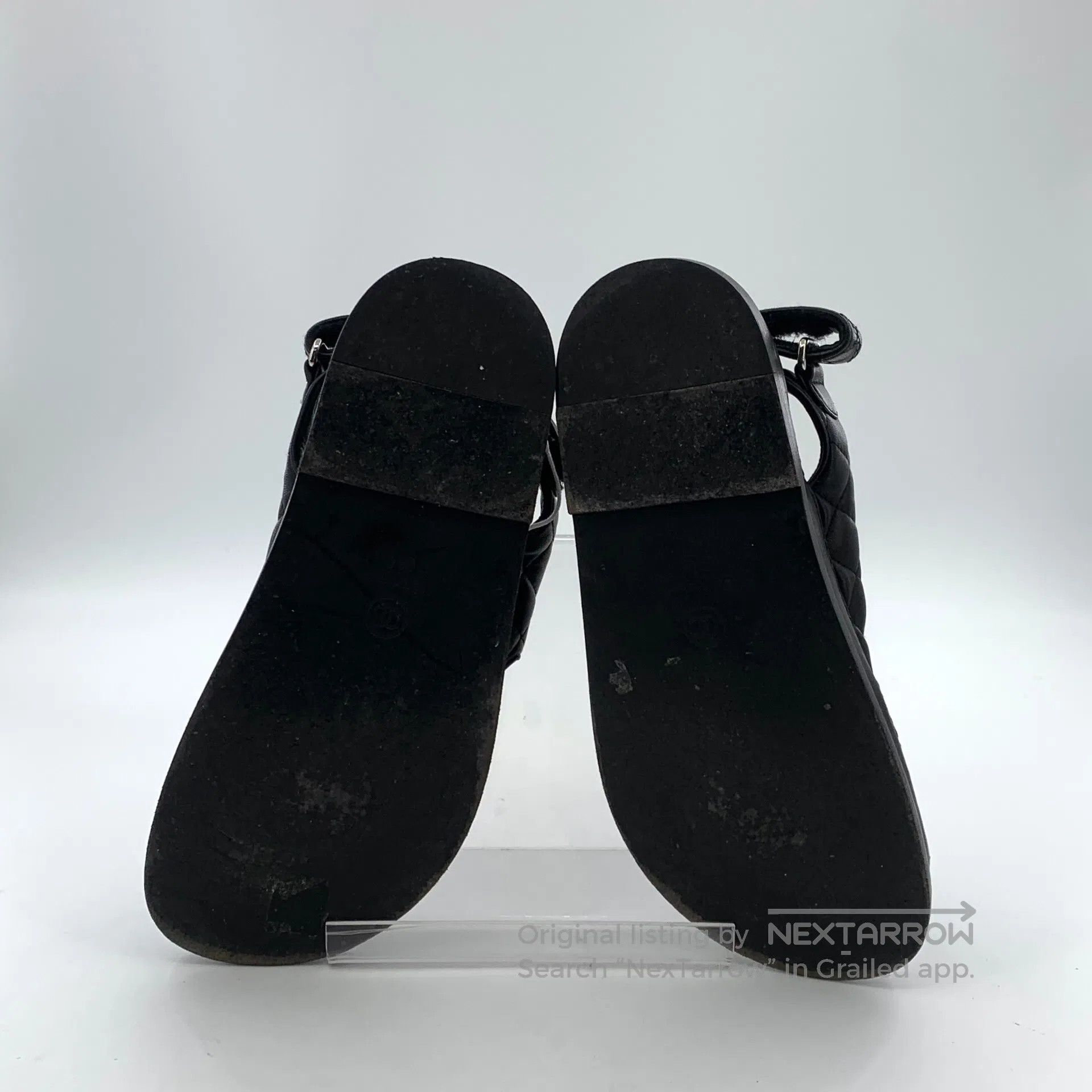 Chanel Chanel Black Logo Mark Magic Tape Casual Flat Sandals| Size US 7.5 / IT 37.5 - 5 Thumbnail
