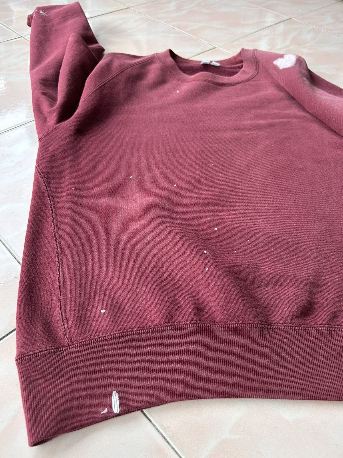 Christophe Lemaire × Uniqlo UUUUU Hand Painted Sunfaded Sweatshirt Size US M / EU 48-50 / 2 - 10 Thumbnail