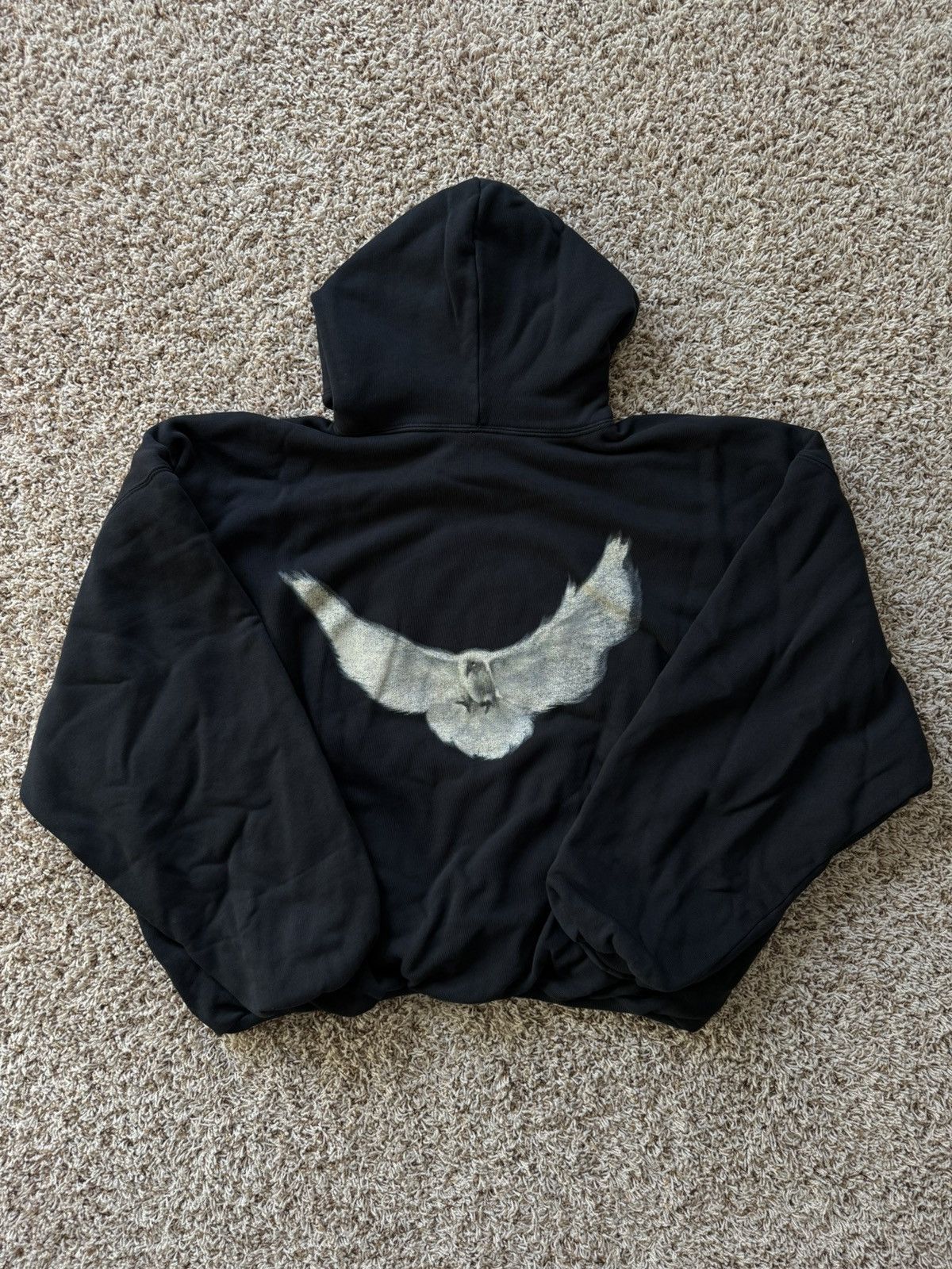 Yeezy Dove Hoodie Washed Black | Grailed