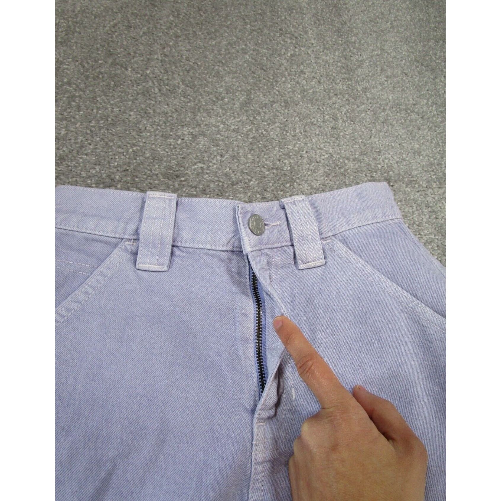 Pacsun Womens Lavender Shorts Pacsun Denim Cut Offs 24 XL Extra Large Size 42" / US 20 - 2 Thumbnail