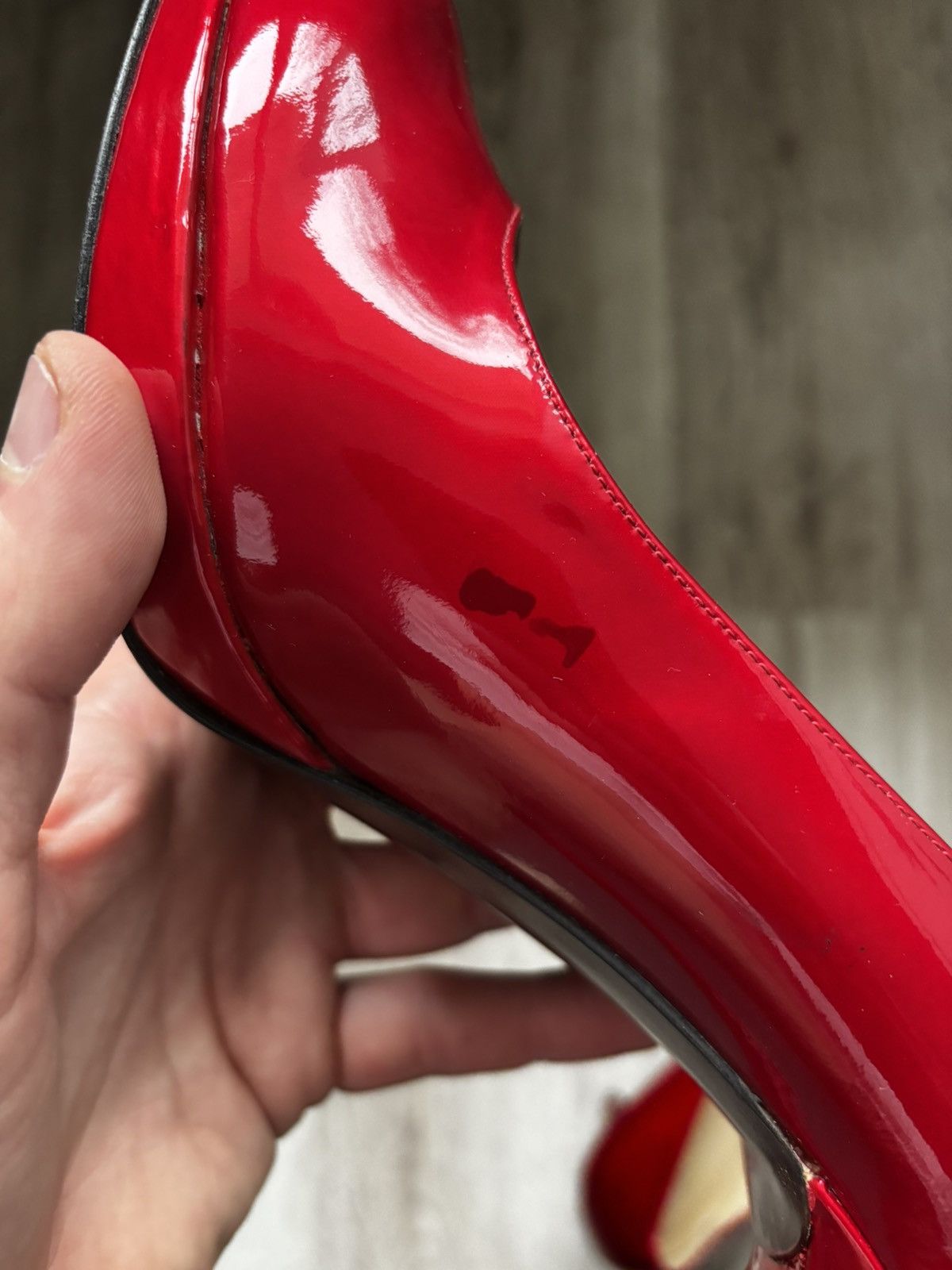 Stuart Weitzman Stuart Weitzman Red Patent Leather Platform Heels Minor Flaw Size US 9 / IT 39 - 22 Thumbnail