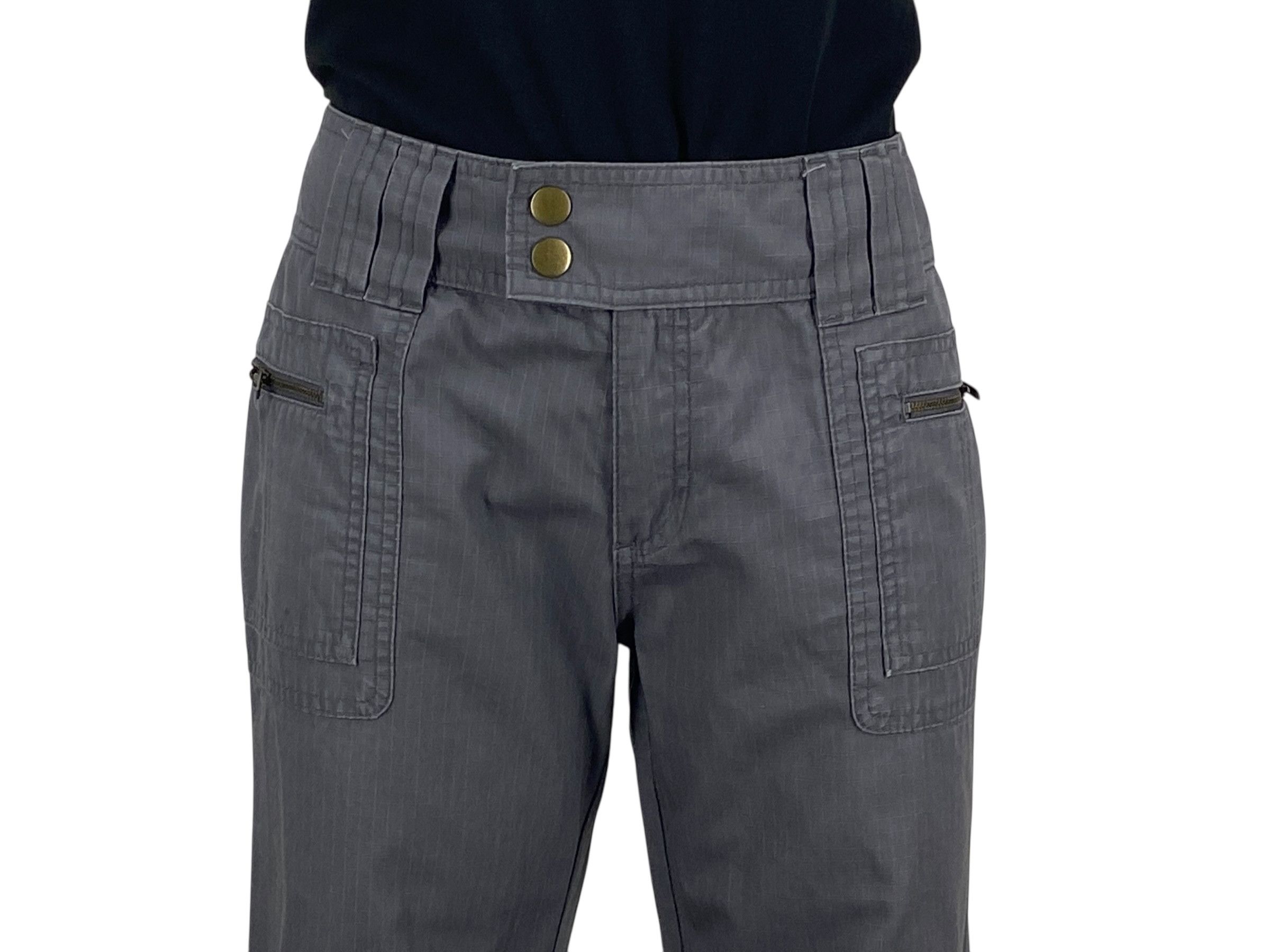 Japanese Brand Collabora Pants Hickory Pants Cargo Pants Size 29" - 4 Thumbnail