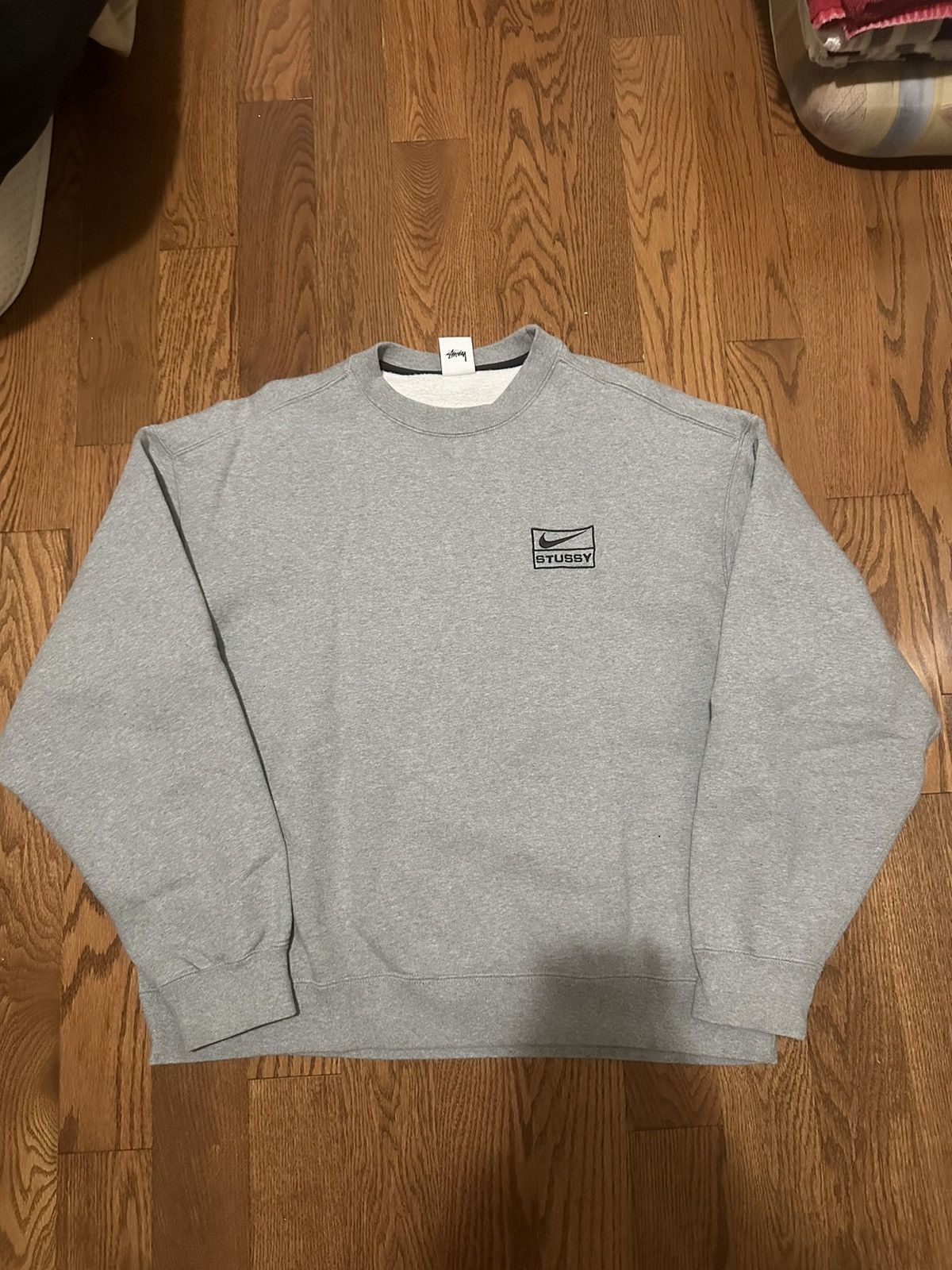 Nike × Stussy Stussy Nike Fleece Crewneck Grey | Grailed