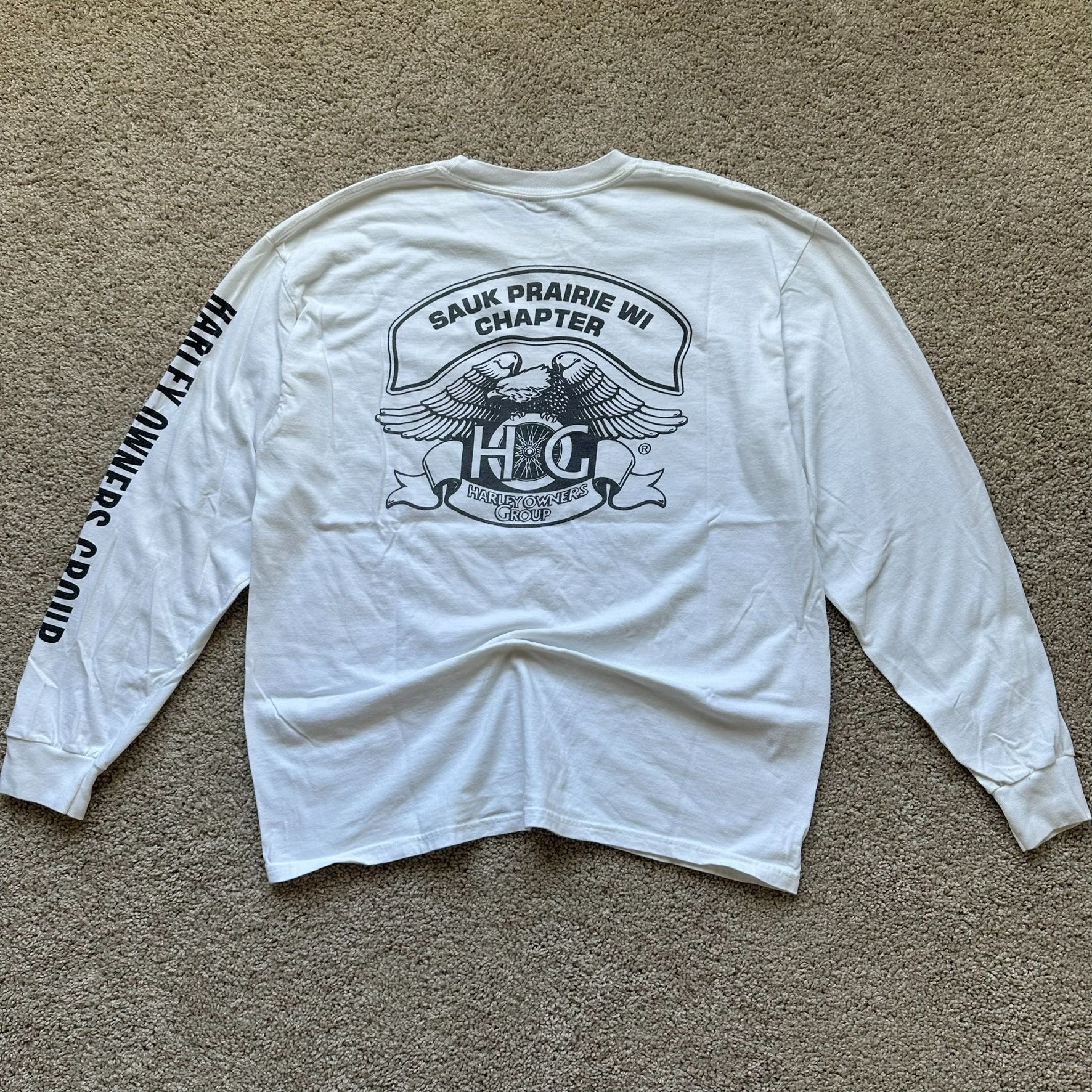 Harley Davidson Vintage Harley Owners Group T-Shirt Long Sleeve Y2K Biker Size US L / EU 52-54 / 3 - 4 Thumbnail