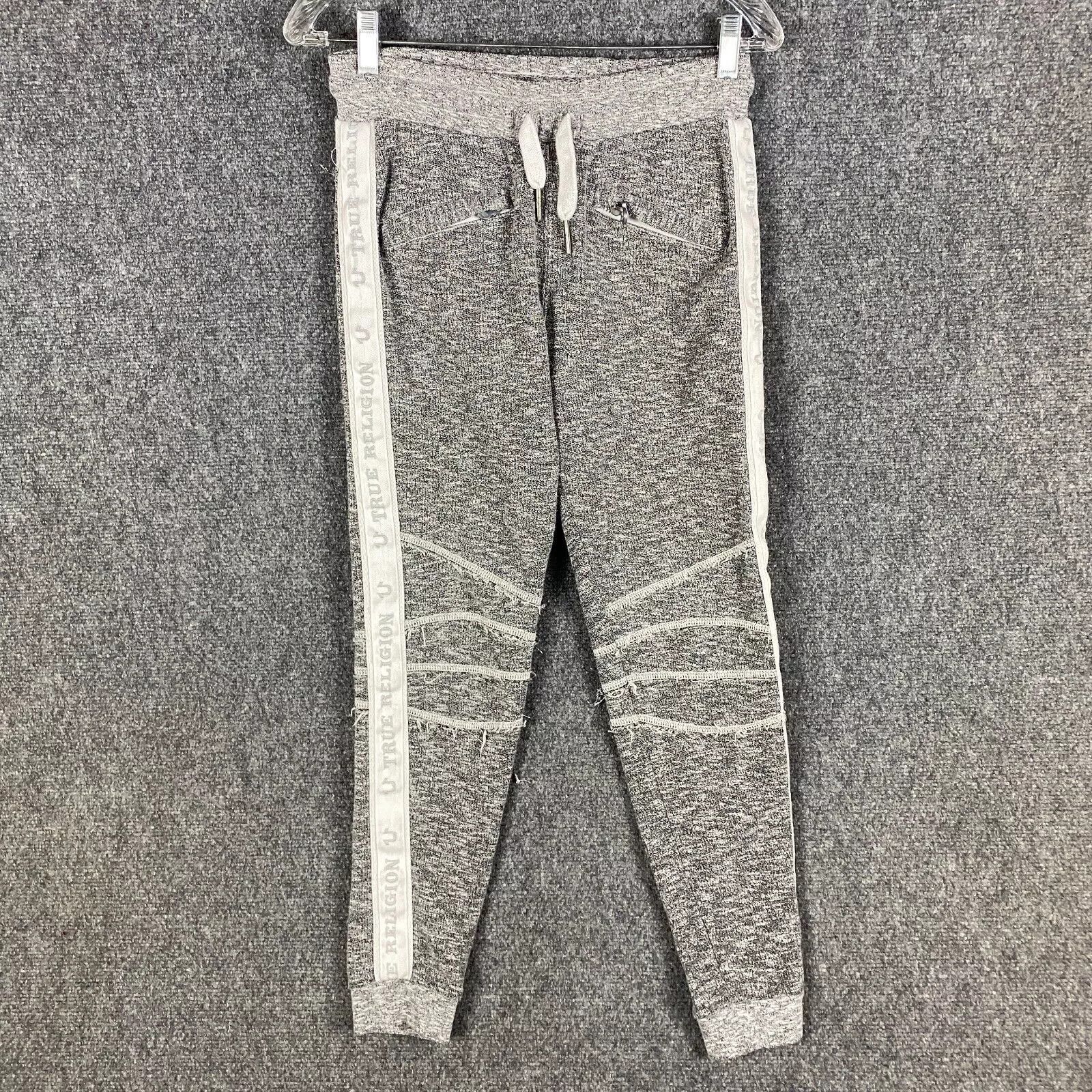 True Religion True Religion Joggers Women's Small Sweatpants Gray Cotton S Size 26" / US 2 / IT 38 - 1 Thumbnail