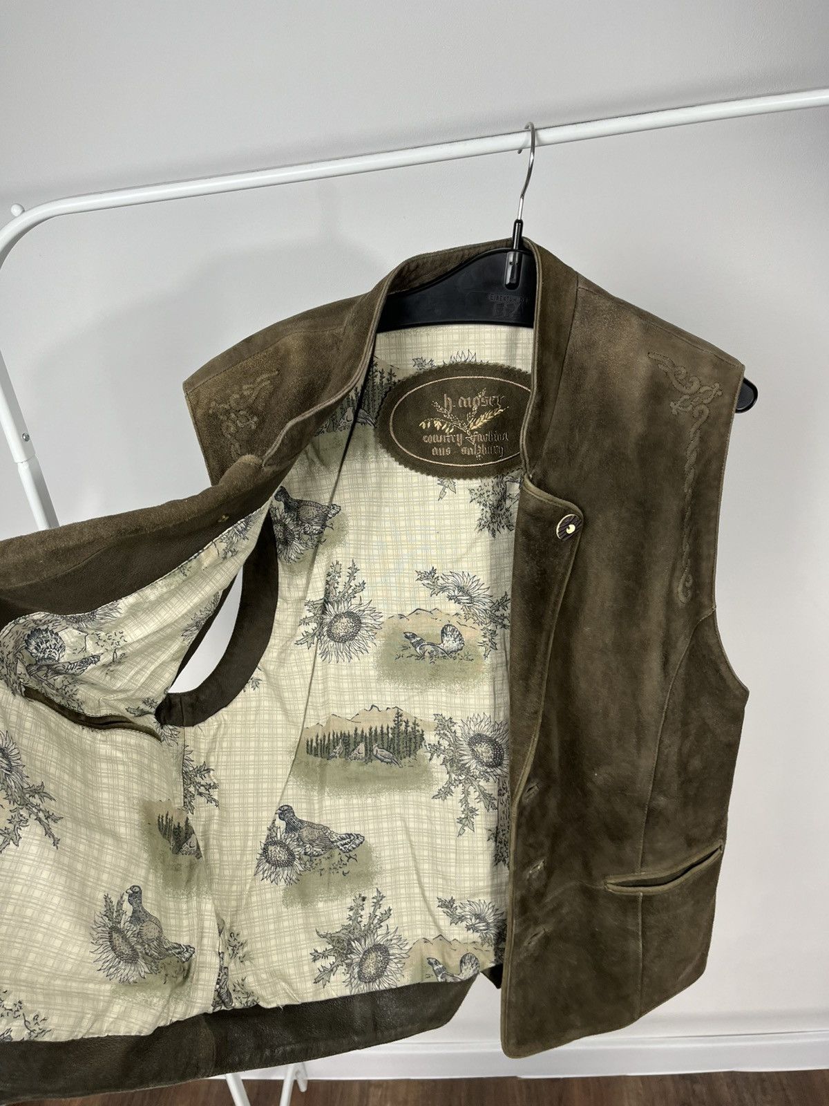 Other Vintage Distressed Leather Vest Brown Western Biker Men 50 Size US M / EU 48-50 / 2 - 10 Thumbnail