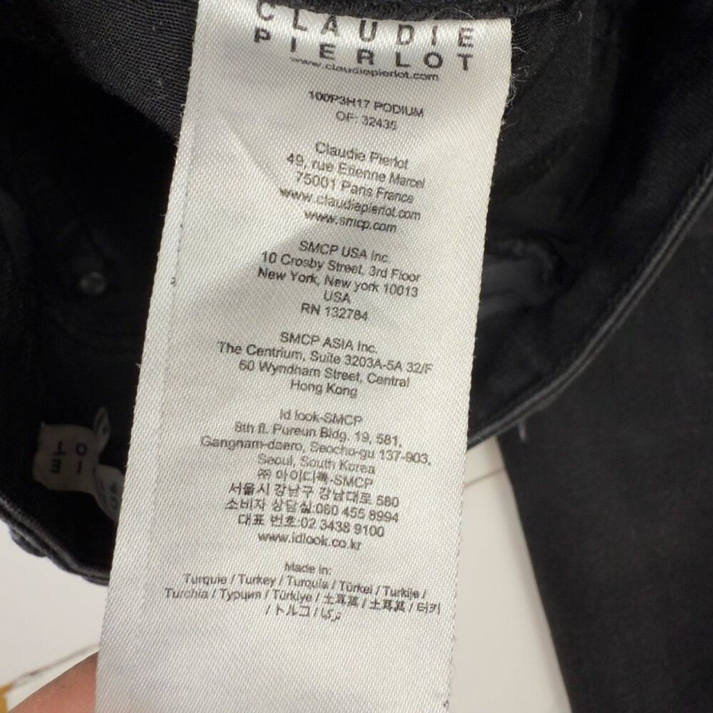 Other CLAUDIE PIERLOT French Designer Washed Black Skinny Jeans 34 Size 24" / US 00 / IT 34 - 5 Thumbnail