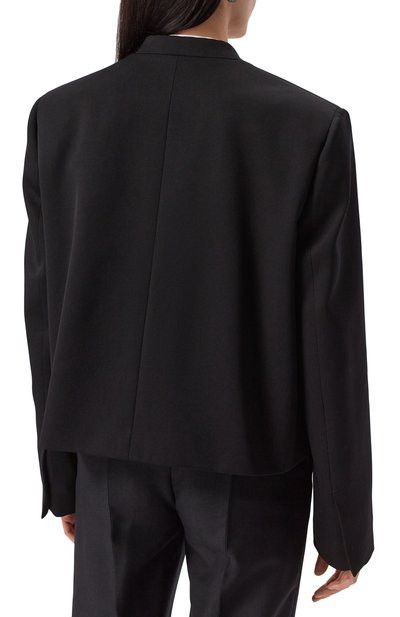 Jil Sander o1loc1c0426 Wool Jacket in Black Size L / US 10 / IT 46 - 4 Thumbnail