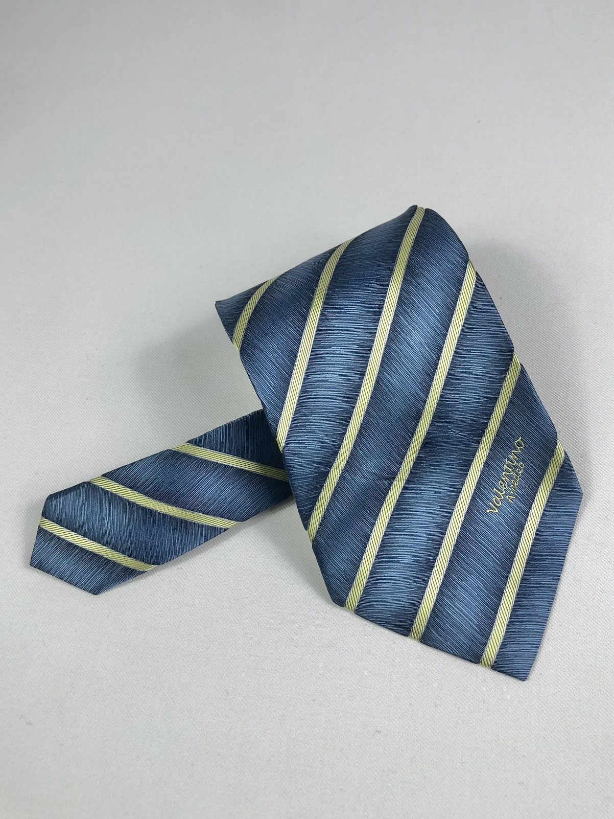 Valentino Rare Vintage Valentino Stripes Silk Tie Size ONE SIZE - 10 Thumbnail