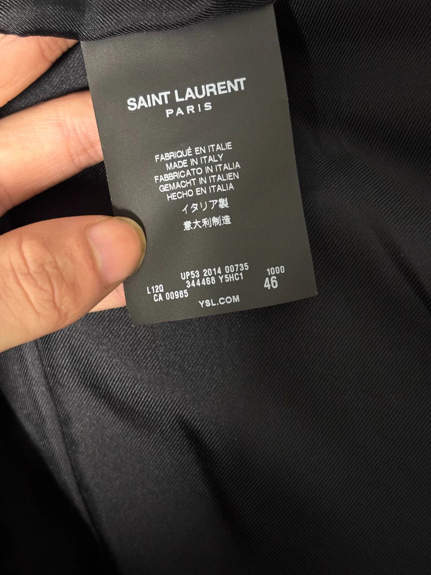 Saint Laurent Paris SLP 2015SS Hedi Slimane Black Leather Fringe Jkt Size US S / EU 44-46 / 1 - 9 Thumbnail