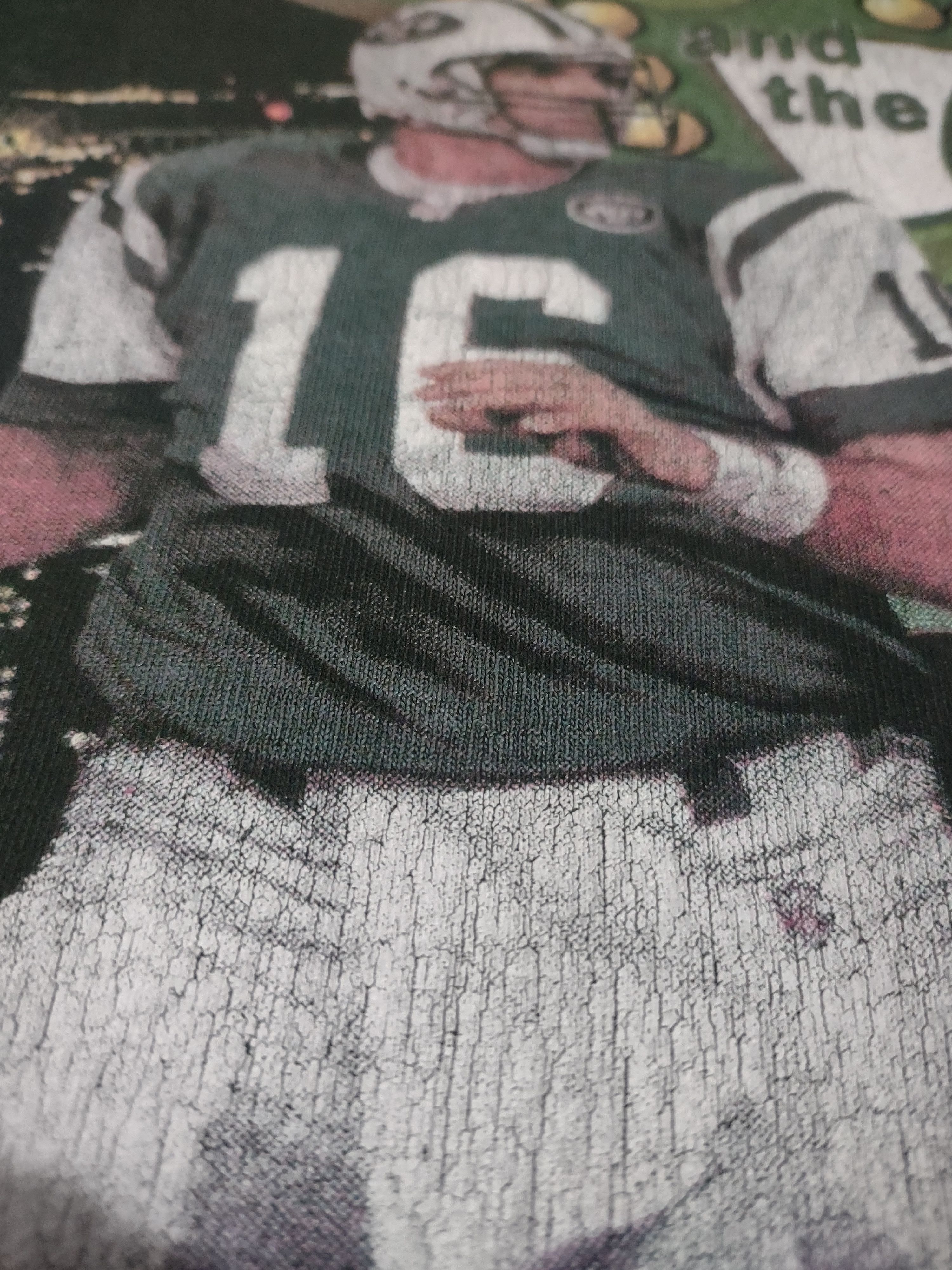 NFL × Vintage VTG 90s VATJ New York Jets Vinny Testaverde Sport Attack Tee Size US L / EU 52-54 / 3 - 5 Thumbnail