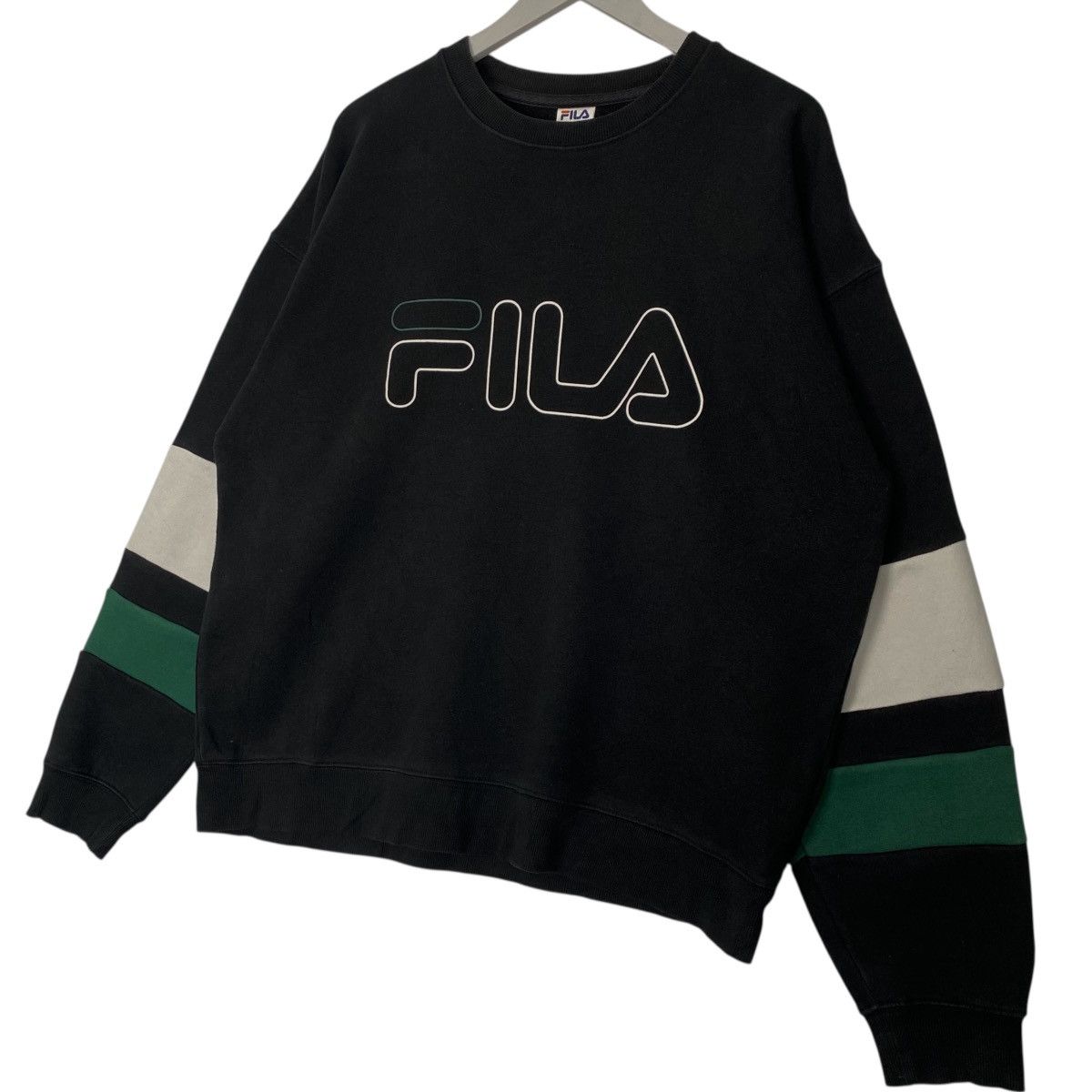 Other Vintage Fila Crewneck Sweathirt Green/Black Pullover Size L Size US L / EU 52-54 / 3 - 2 Thumbnail