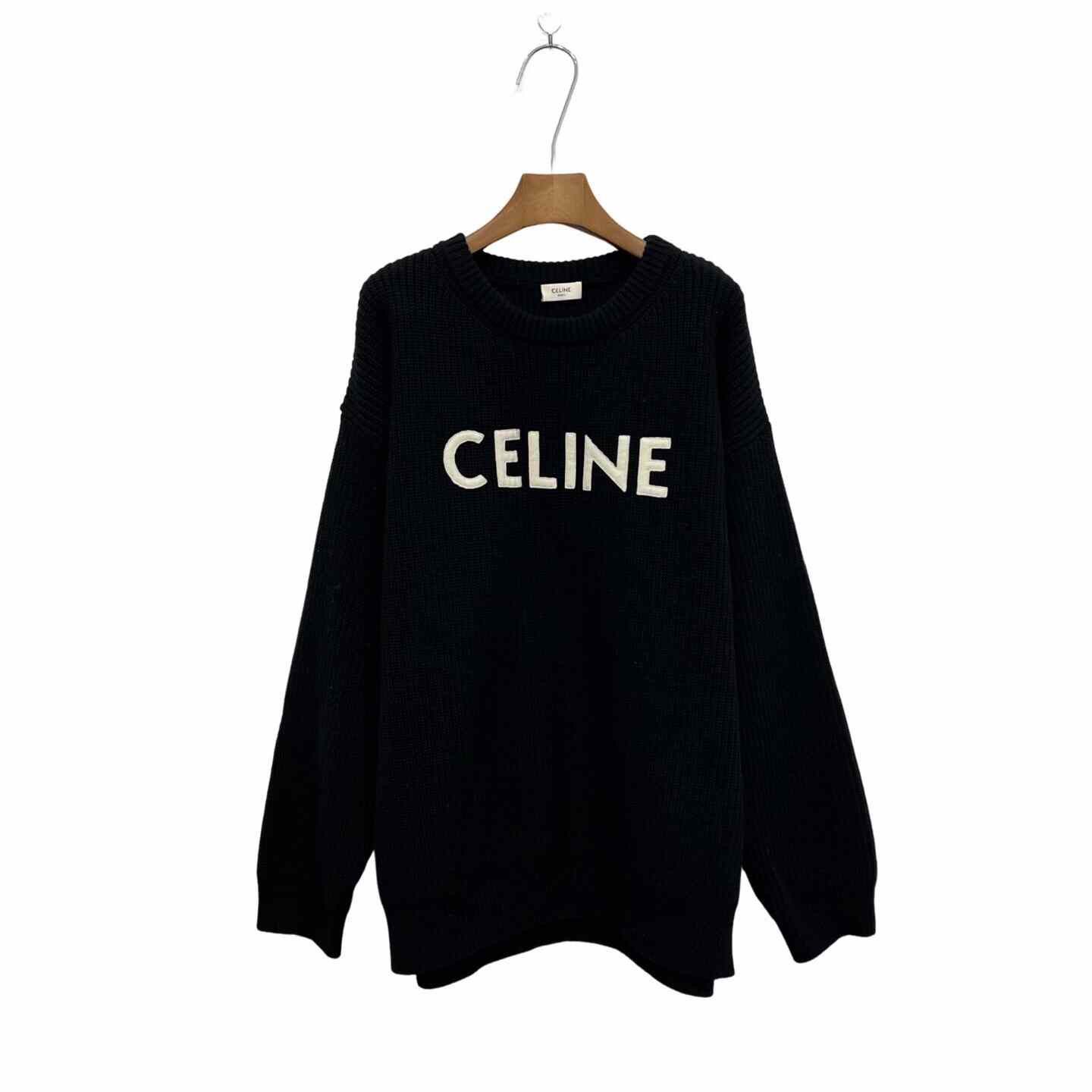 Celine Celine Retro Wool Black Sweater S Women Size S / US 4 / IT 40 - 1 Thumbnail