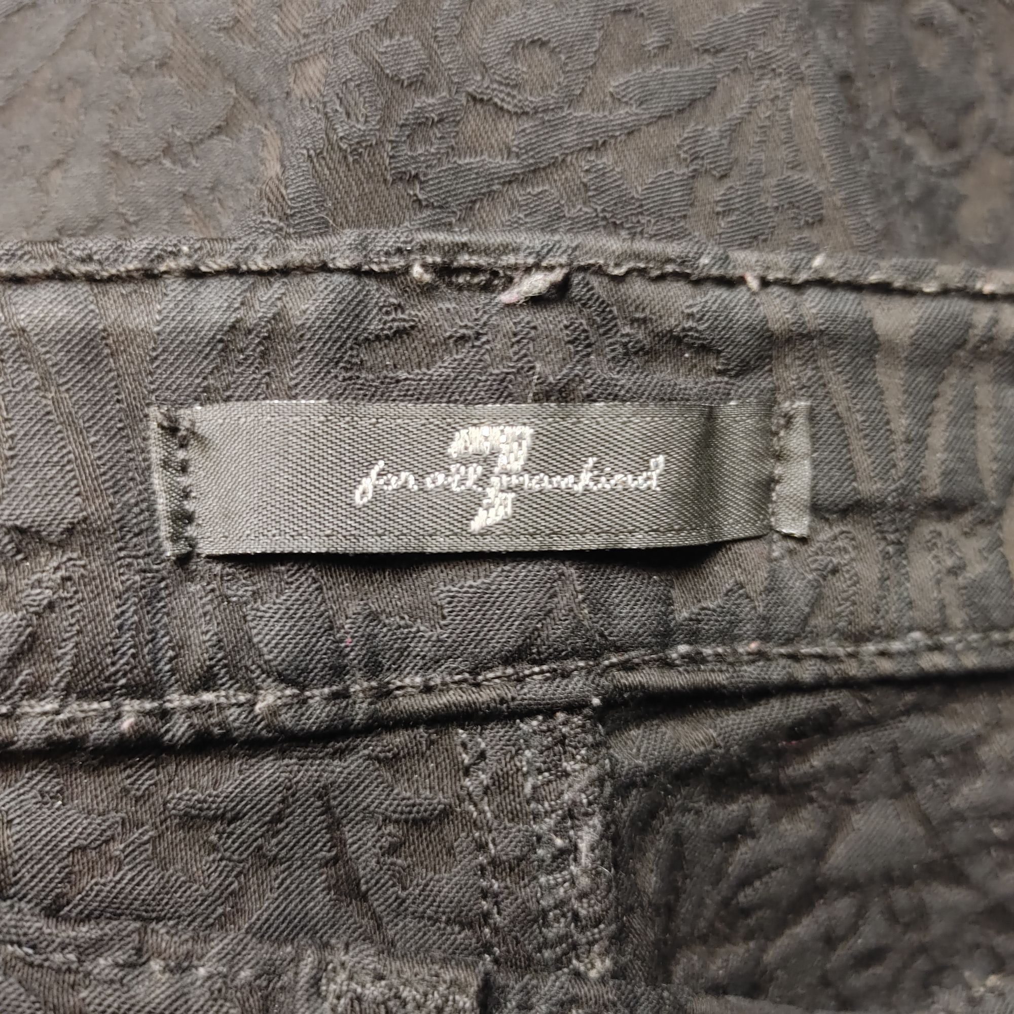 Other 7 For All Mankind Women's Black Denim Skinny Jeans Size 25 Size 25" / US 0 / IT 36 - 4 Thumbnail