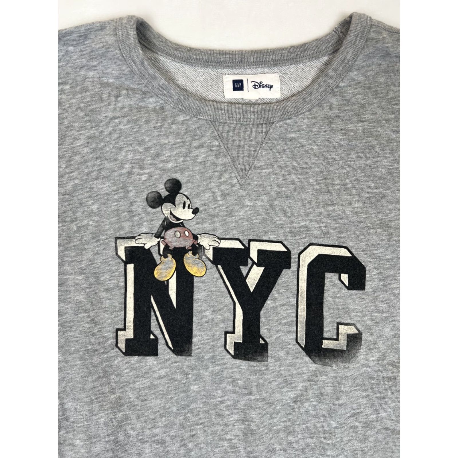 Gap Gap Disney Sweater Dress Medium Women Crew Neck Short Sleeve Gray Mickey Mouse 90s Cartoon Pullover Size M / US 6-8 / IT 42-44 - 2 Thumbnail