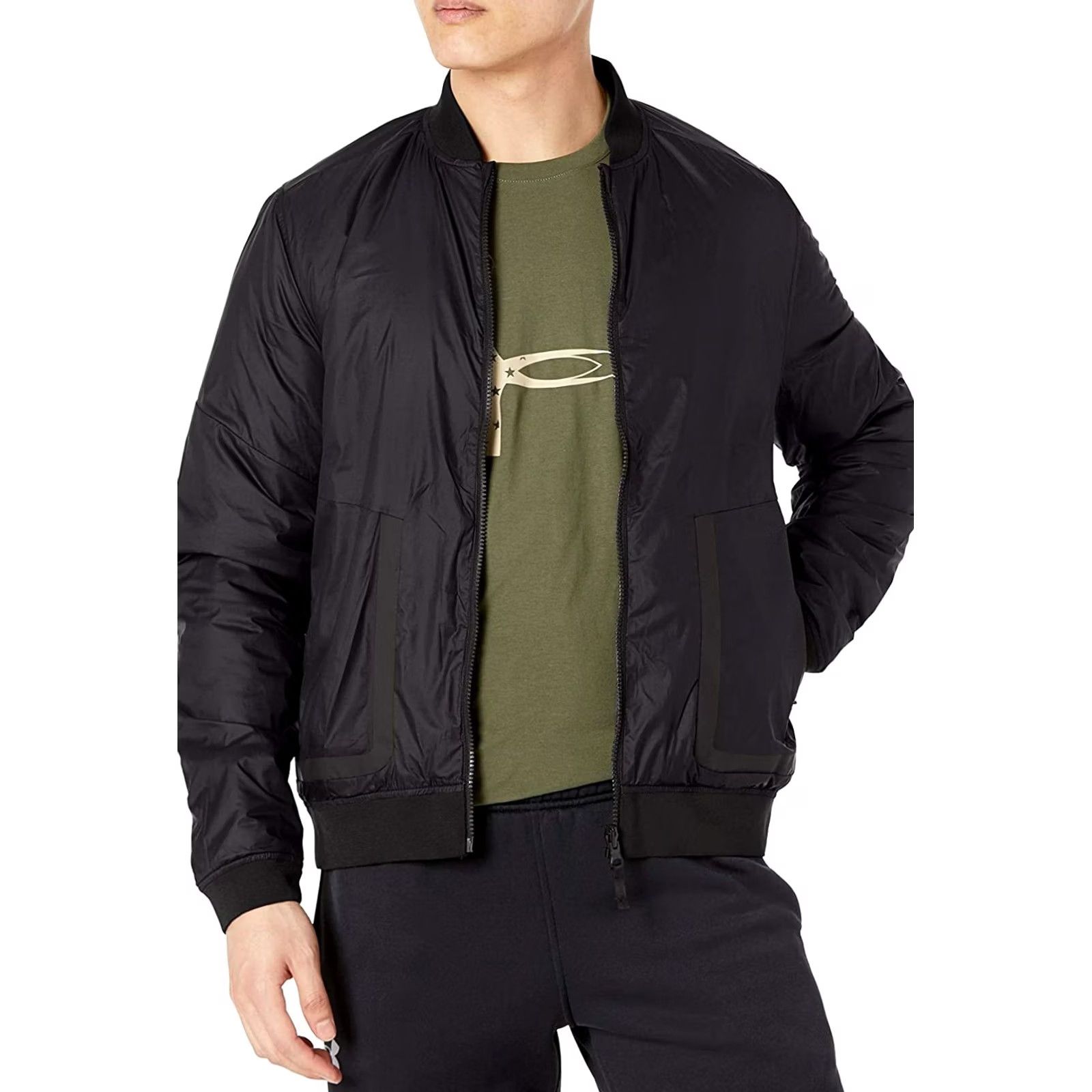 Under Armour UNDER ARMOUR Reactor Reversible ColdGear Quilted Bomber Jacket Mens Small Black Size US S / EU 44-46 / 1 - 3 Thumbnail