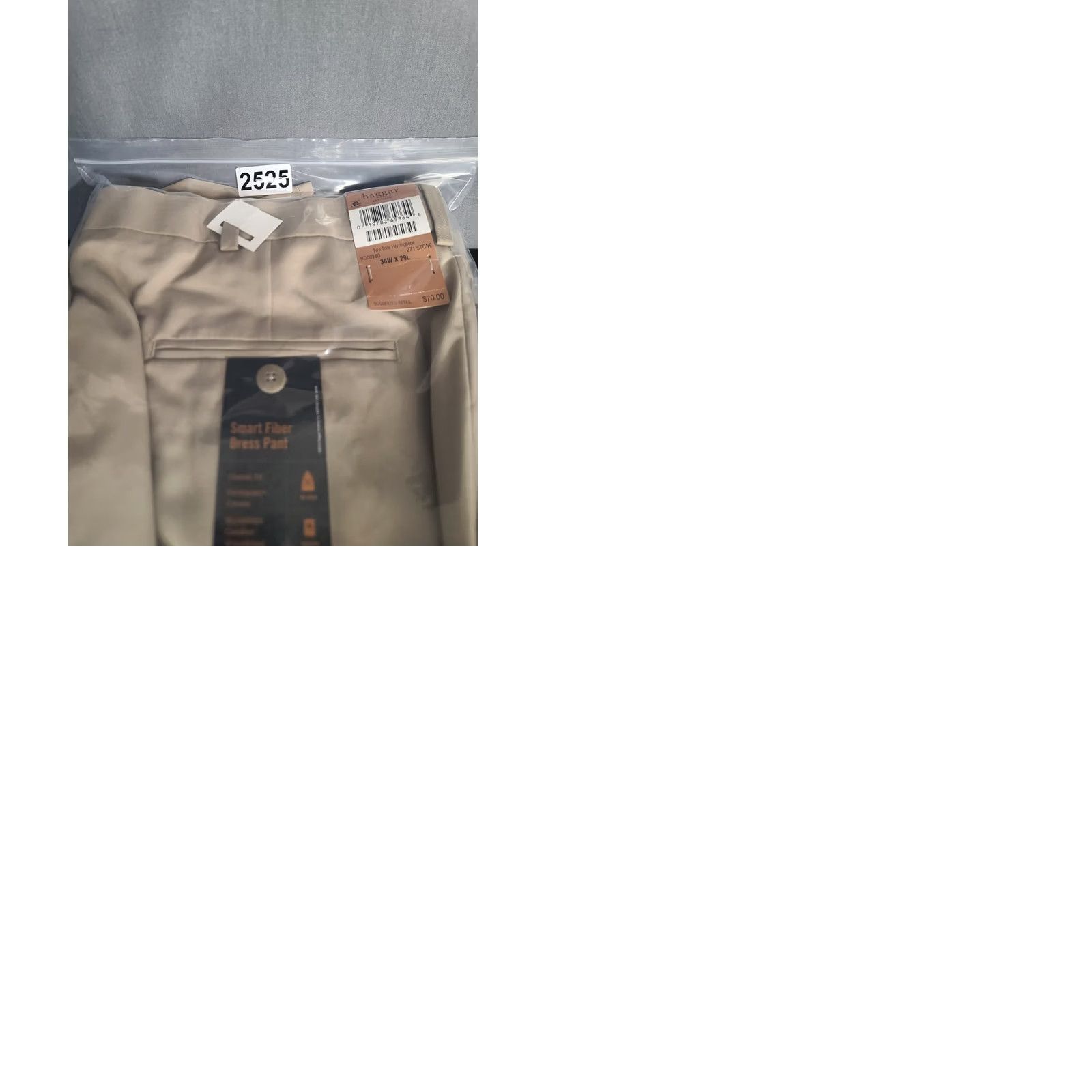 Haggar Haggar Smart Fiber Dress Pant Mens 36x29 Classic Fit Straight Leg Repreve Casual Pants Beige Men's Dress Pants Smart Fiber City Wedding Size US 36 / EU 52 - 10 Thumbnail