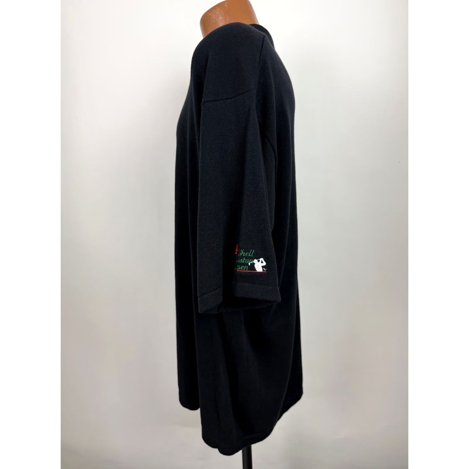 Vintage VINTAGE Munsingwear Polo Shirt Men XL Black Knit Embroidered Golf Cotton Polo Shirt XL Men Black Vintage Nike Size US XL / EU 56 / 4 - 6 Thumbnail