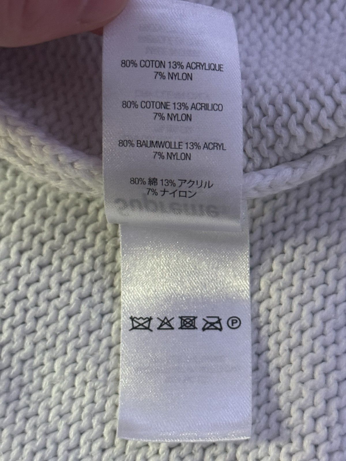 Supreme Supreme Chenille Logo Sweater White Size US M / EU 48-50 / 2 - 4 Thumbnail