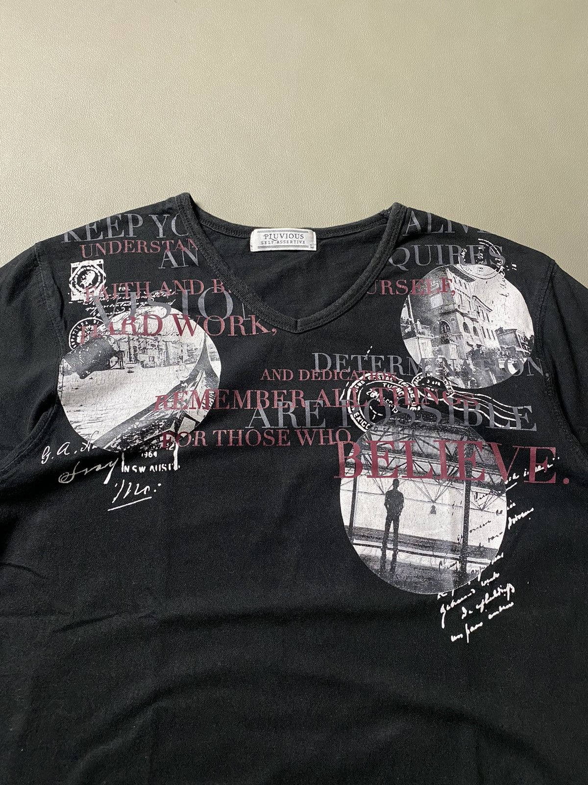 If Six Was Nine × Japanese Brand × Le Grande Bleu (L.G.B.) Pluvious Poem Tshirt Size US M / EU 48-50 / 2 - 2 Thumbnail