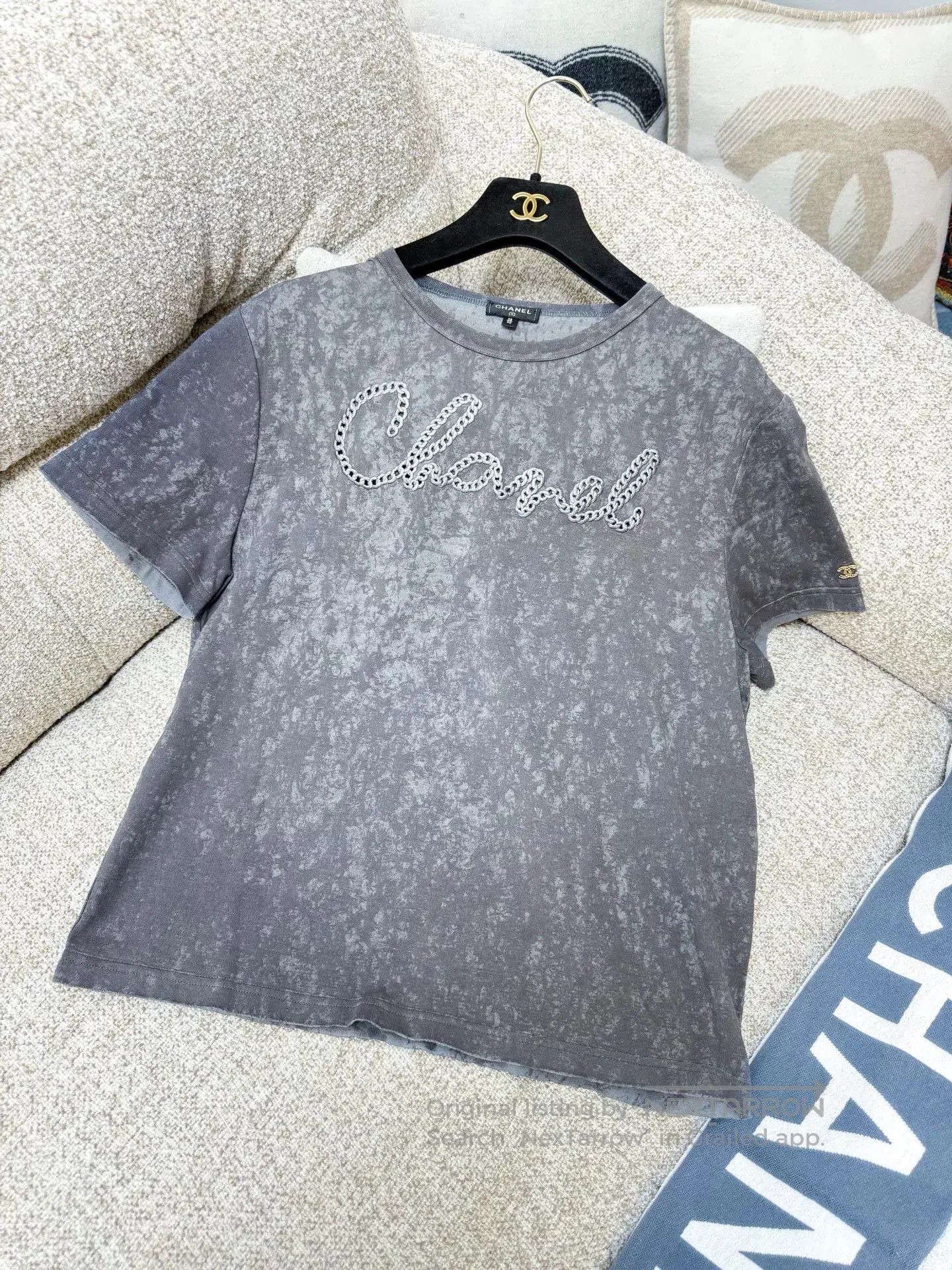 Chanel Chanel 20s Embroidered Short Sleeve T. Size US L / EU 52-54 / 3 - 1 Thumbnail