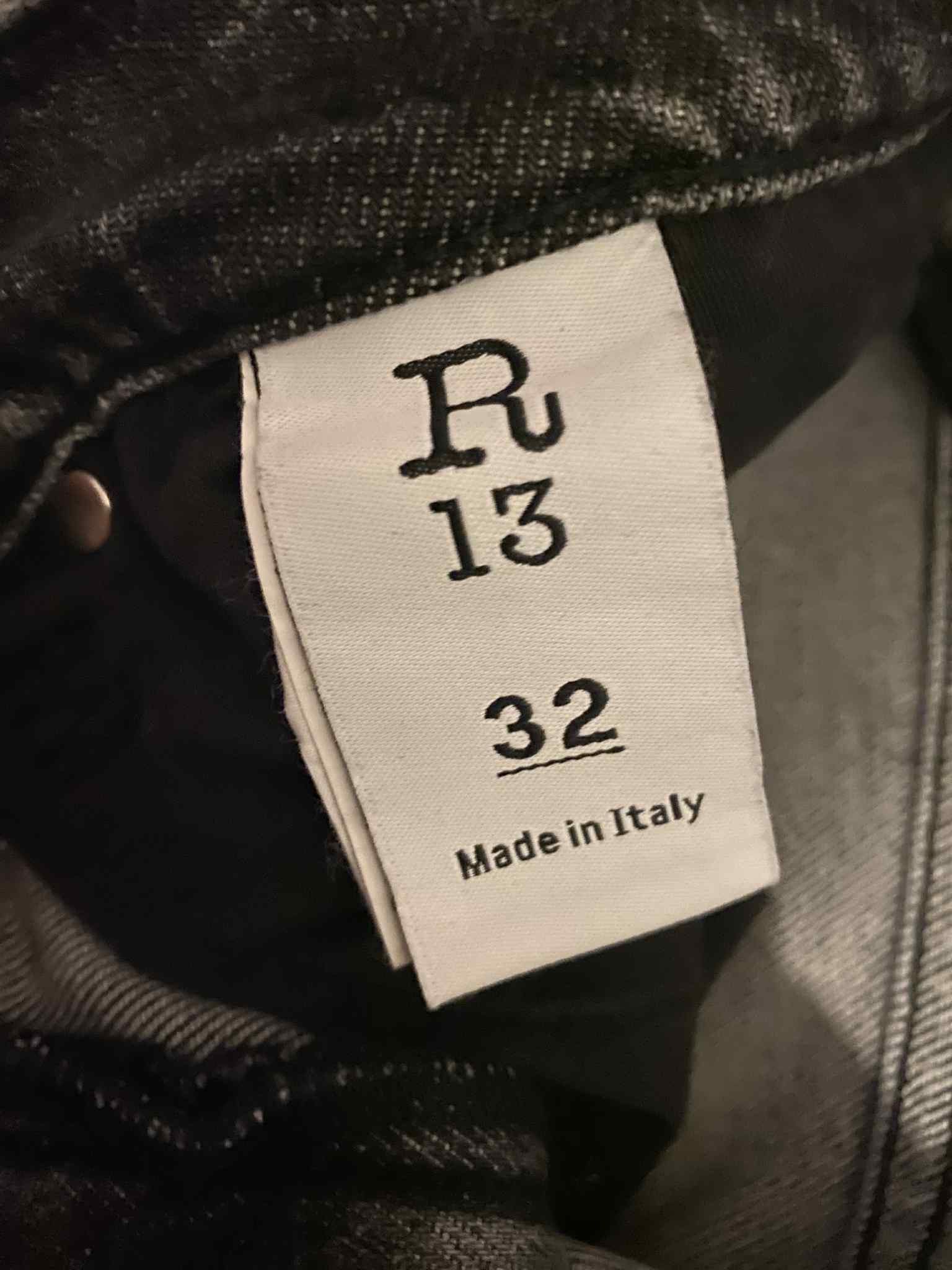 R13 R13 Jesse Jean – Vintage Grey (PF23) Size 32 – Made in Italy Size US 32 / EU 48 - 4 Thumbnail