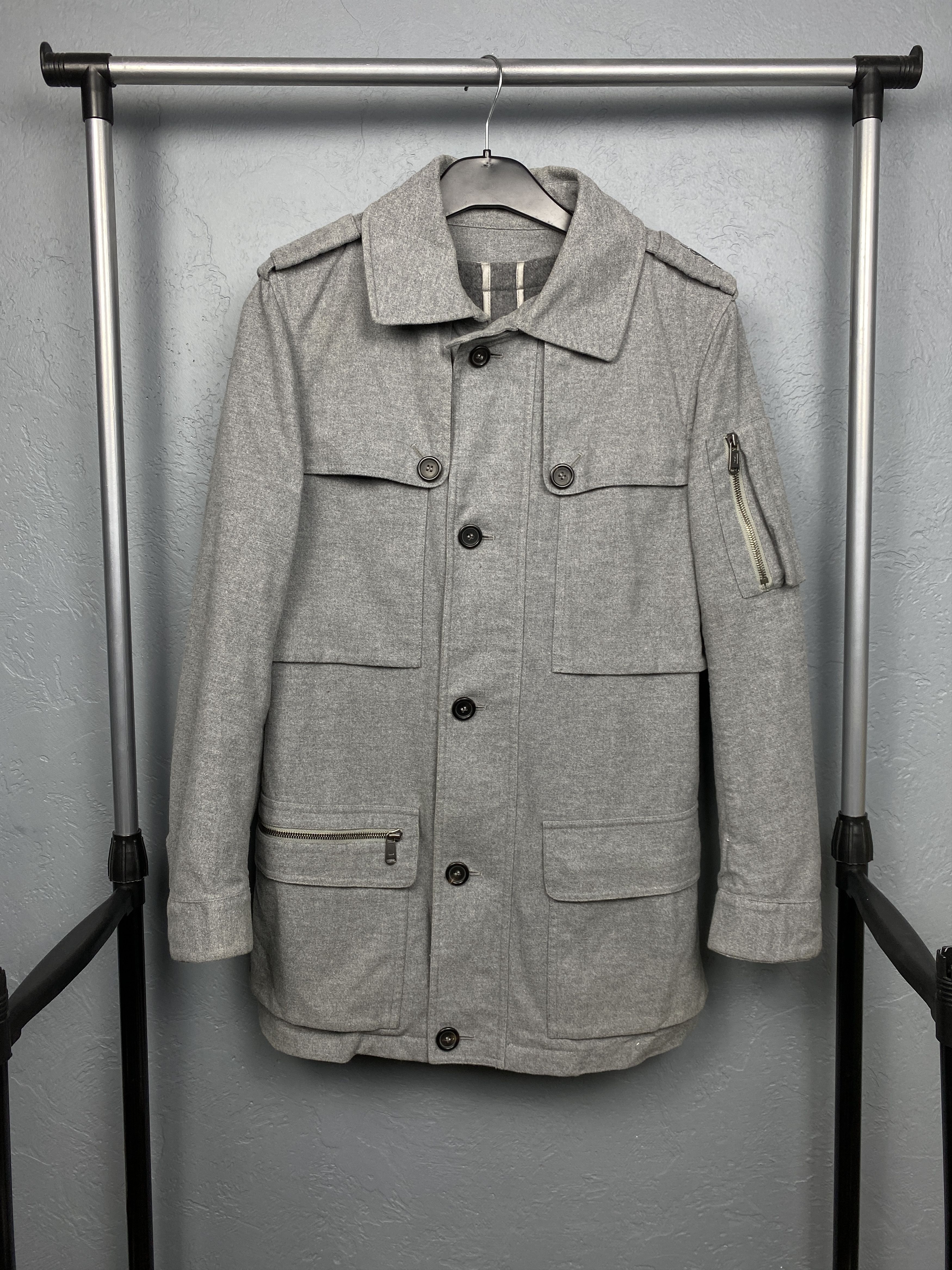 Yves Saint Laurent Yves Saint Laurent YSL Mens Wool Coat Jacket with lining Size US S / EU 44-46 / 1 - 1 Thumbnail
