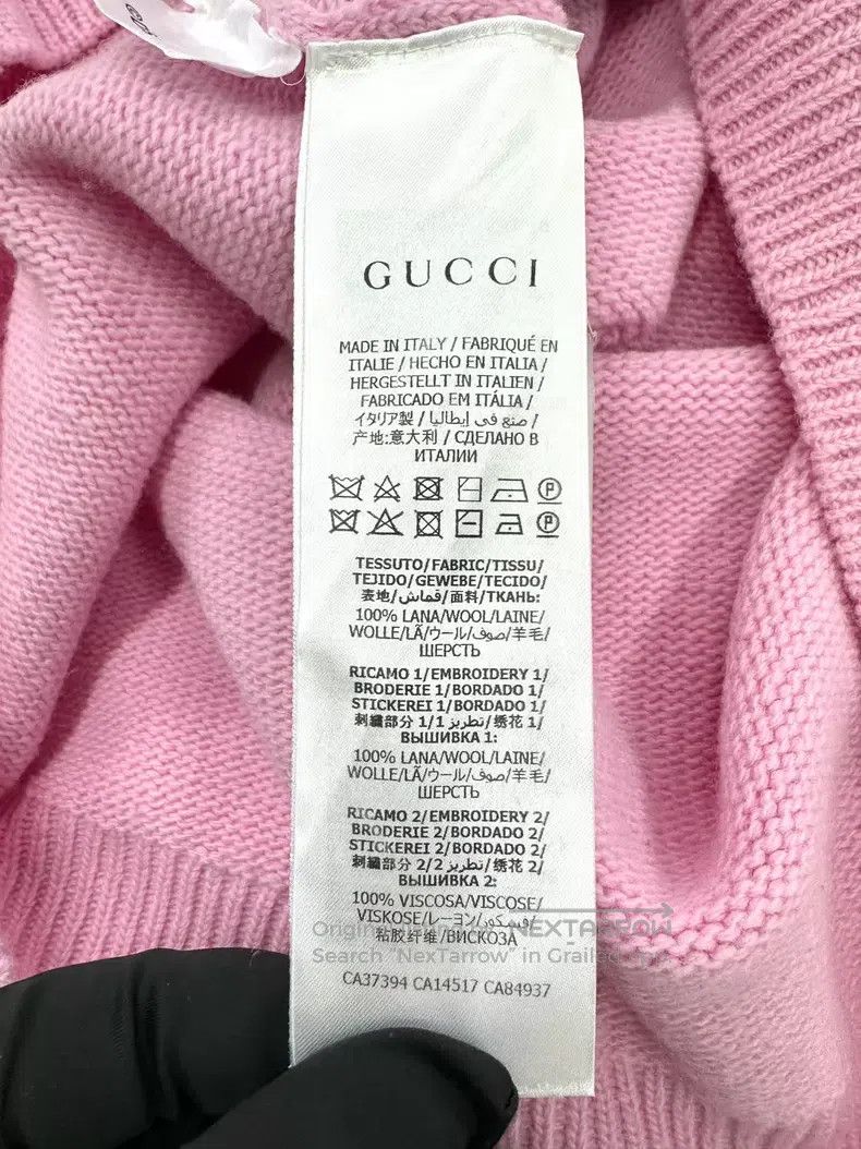 Gucci Gucci Pink cartoon Mickey round-neck knitted sweater Size S / US 4 / IT 40 - 4 Thumbnail
