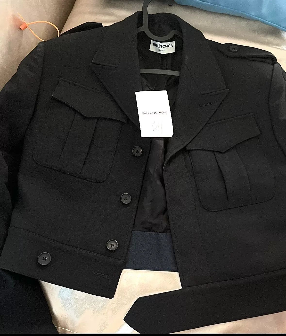 Balenciaga Balenciaga 17ss Shoulder Pad Jacket Size US S / EU 44-46 / 1 - 1 Thumbnail