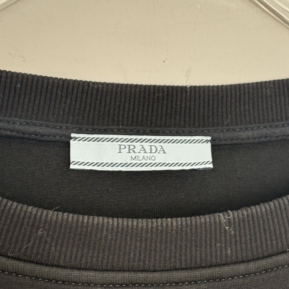 Prada Prada Black Cotton Stylish Pocket Cropped Sweatshirt K26WX Size XS / US 0-2 / IT 36-38 - 5 Thumbnail