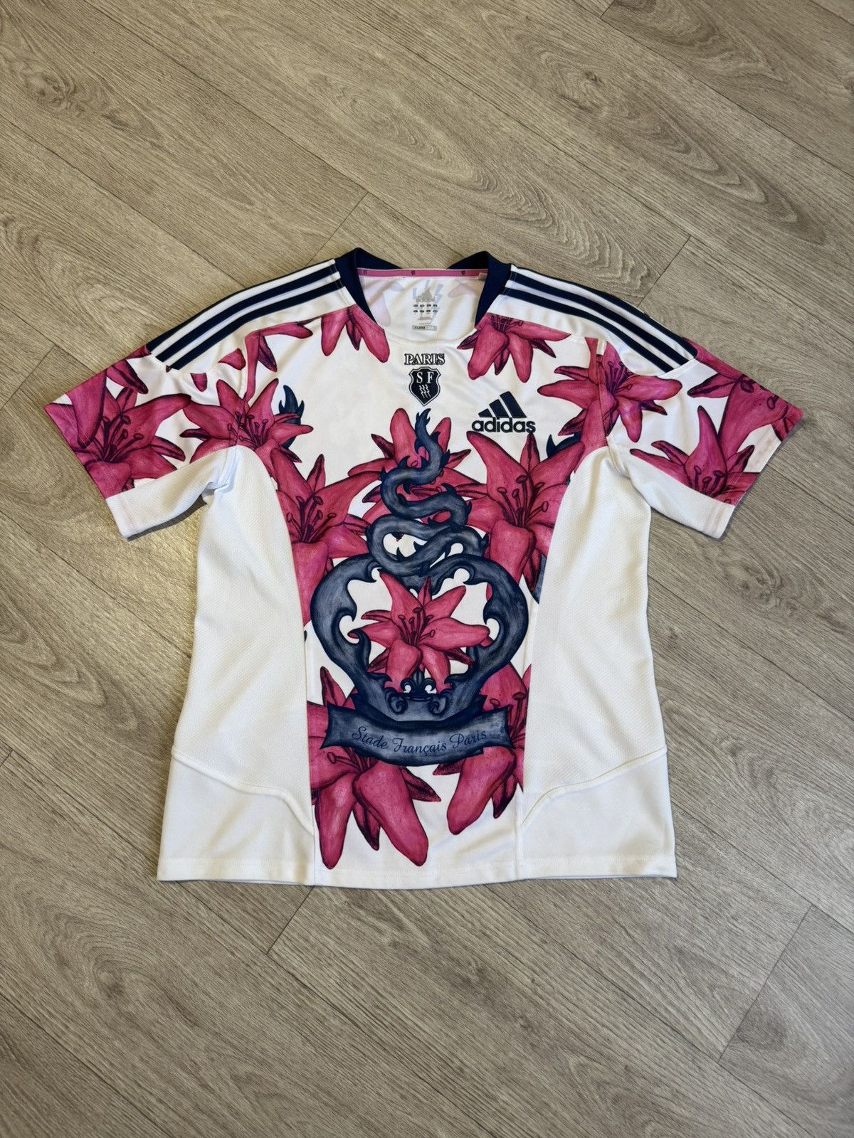 Adidas × Vintage 🔷Rare Adidas Stade Francais Paris SF 2011/12 Rugby Jersey🔷 Size US L / EU 52-54 / 3 - 1 Thumbnail