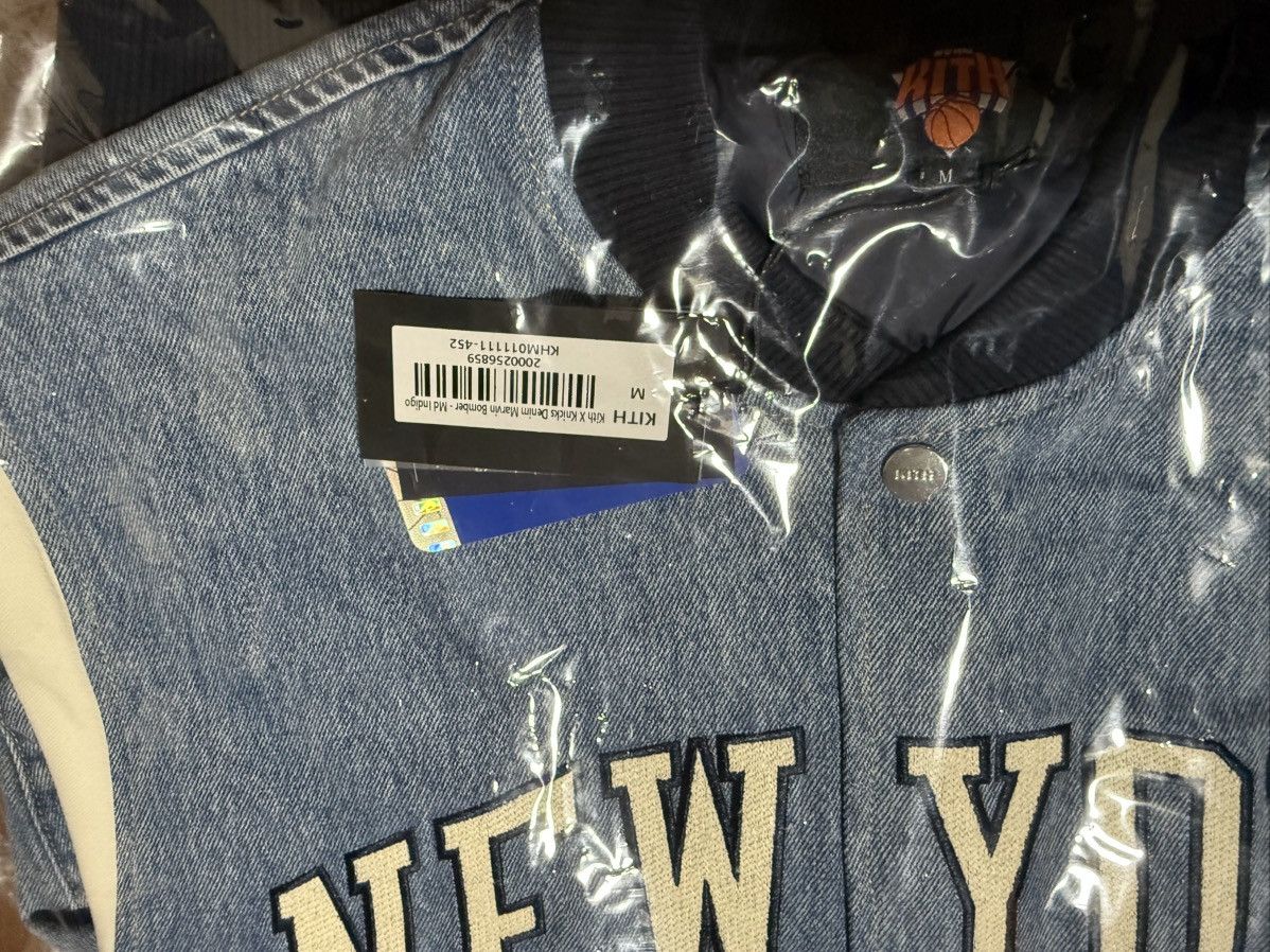 Kith Kith for New York Knicks Denim Marvin Bomber Medium Indigo Size US M / EU 48-50 / 2 - 8 Thumbnail