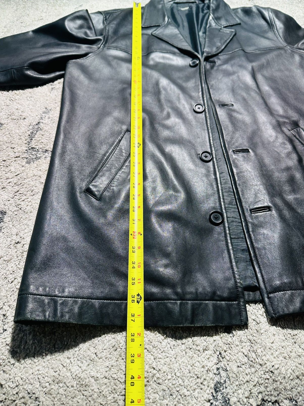 Vintage Vintage 00s Y2K Real Leather Jacket Size XL Black Size US XL / EU 56 / 4 - 6 Thumbnail