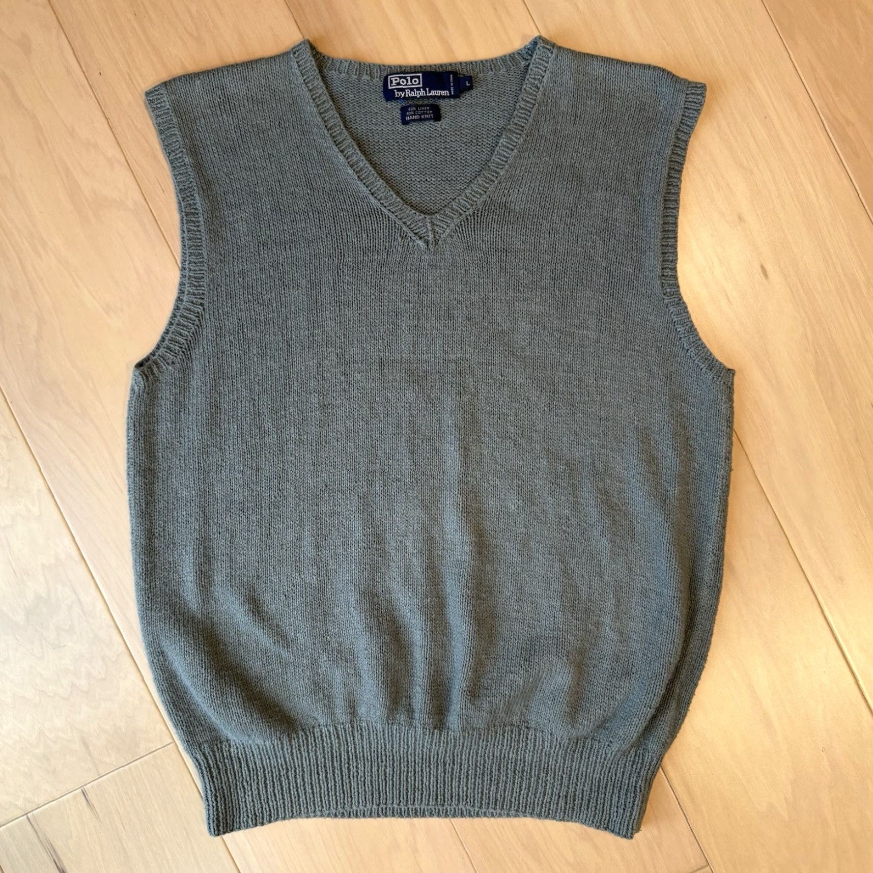 Polo Ralph Lauren Polo Ralph Lauren Linen Cotton Sweater Vest Large Gray Pullover Vest Mens Knit Polo Ralph Lauren Linen Cotton Sweater Vest L Mens Gray Size US L / EU 52-54 / 3 - 2 Thumbnail