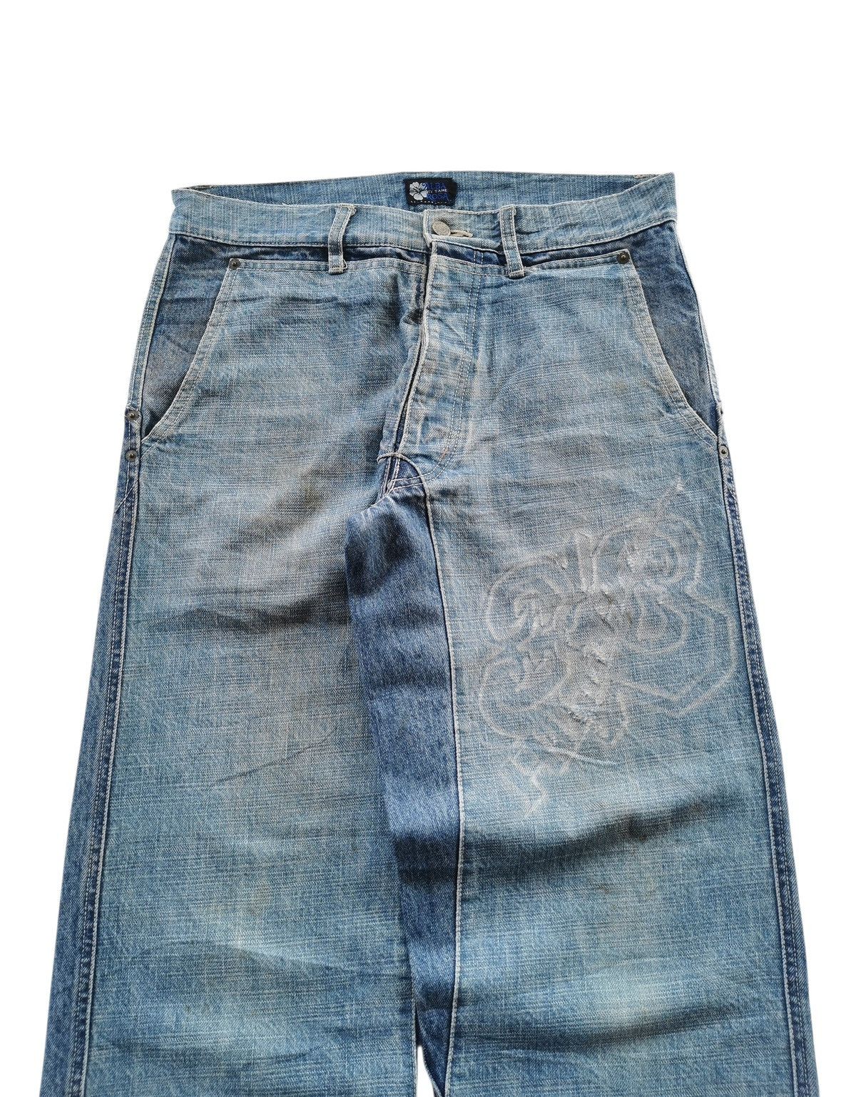 Alba Rosa Vintage Wide-Leg Baggy Washed Denim Jeans