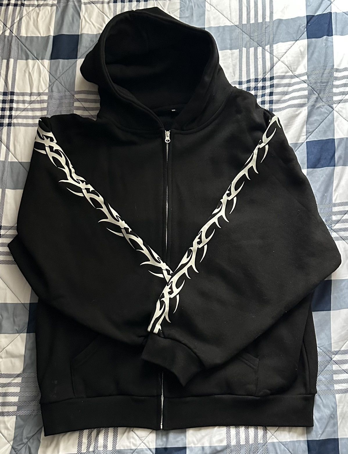 国内で当店のみ Bravest Studios - BROWN TRIBAL ZIP UP HOODIE Bravest Studios Bravest Studios Brown Mary Up Hoodie | Grailed