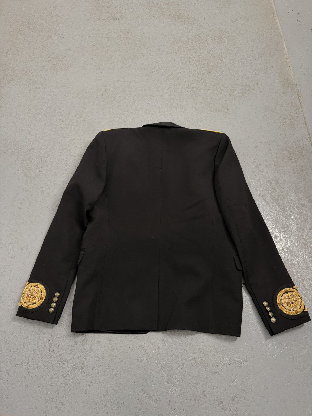 Balmain × H&M Balmain x H&M Black Shawl Collar Napoleon Wool Jacket Size 40R - 20 Thumbnail