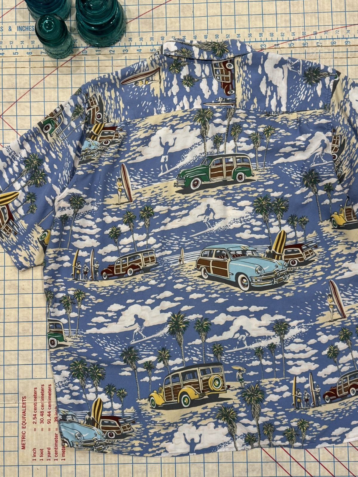 Reyn Spooner Reyn Spooner Art of Eddy Y Hawaiian Rayon Button Up SS SizeL Size US L / EU 52-54 / 3 - 9 Thumbnail