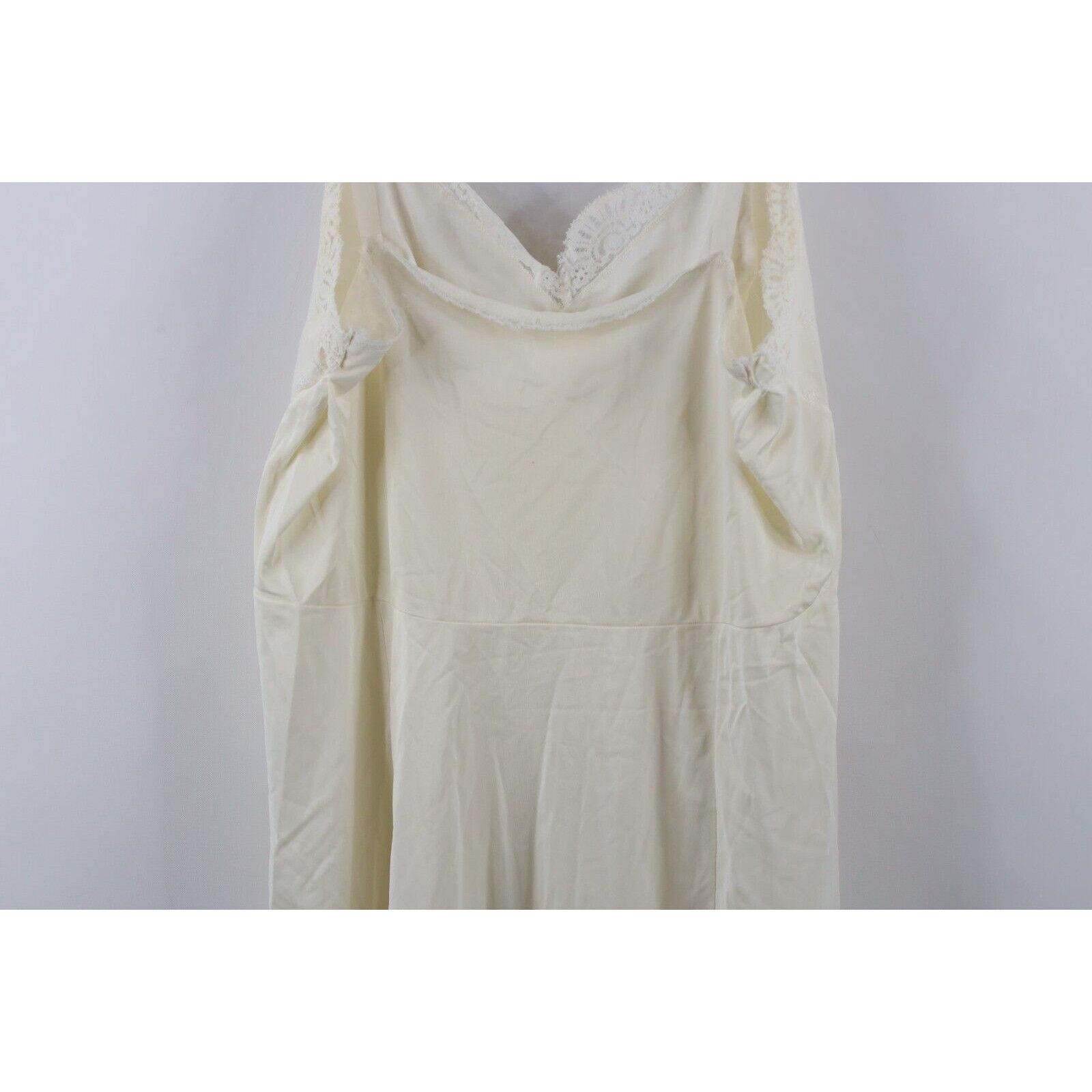 Vintage Vintage 70s Flower Lace Nightgown Sleep Slip Shirt Size S / US 4 / IT 40 - 16 Thumbnail