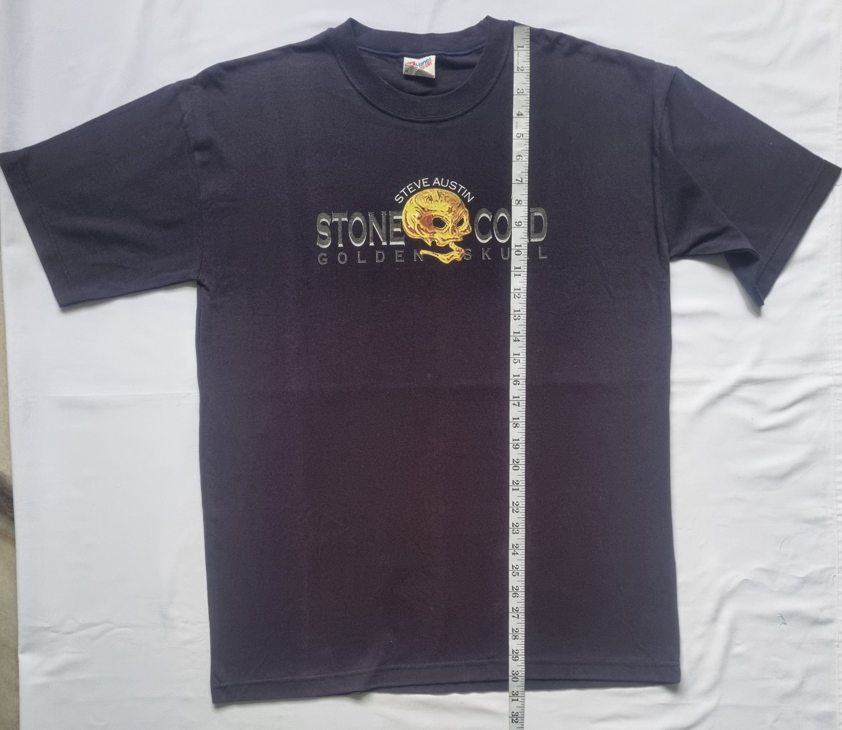 Hanes × Vintage × WWE Steve Austin Stone Cold Golden Skull Hanes T shirt Size US L / EU 52-54 / 3 - 4 Thumbnail