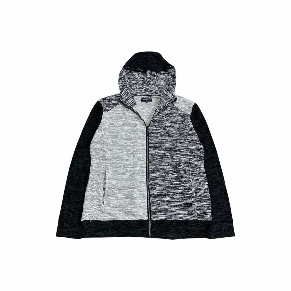 If Six Was Nine × Japanese Brand × semanticdesign 🔥Sick Y2K Semantic Design Double Knit Hoodie Zip Up Size US XL / EU 56 / 4 - 3 Thumbnail