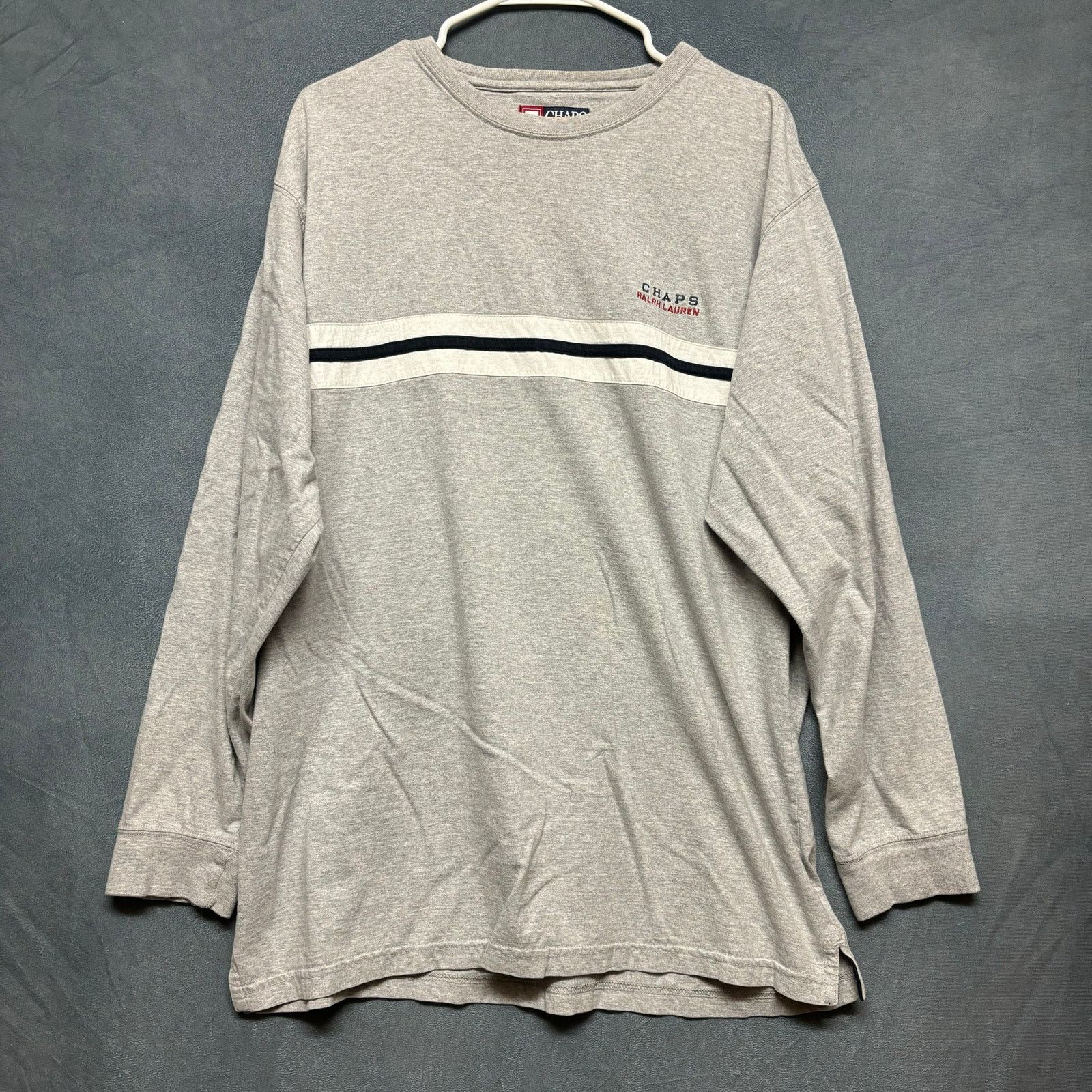 Chaps Vintage 90's Chaps Ralph Lauren Shirt Long Sleeve Stripes Size US L / EU 52-54 / 3 - 1 Thumbnail