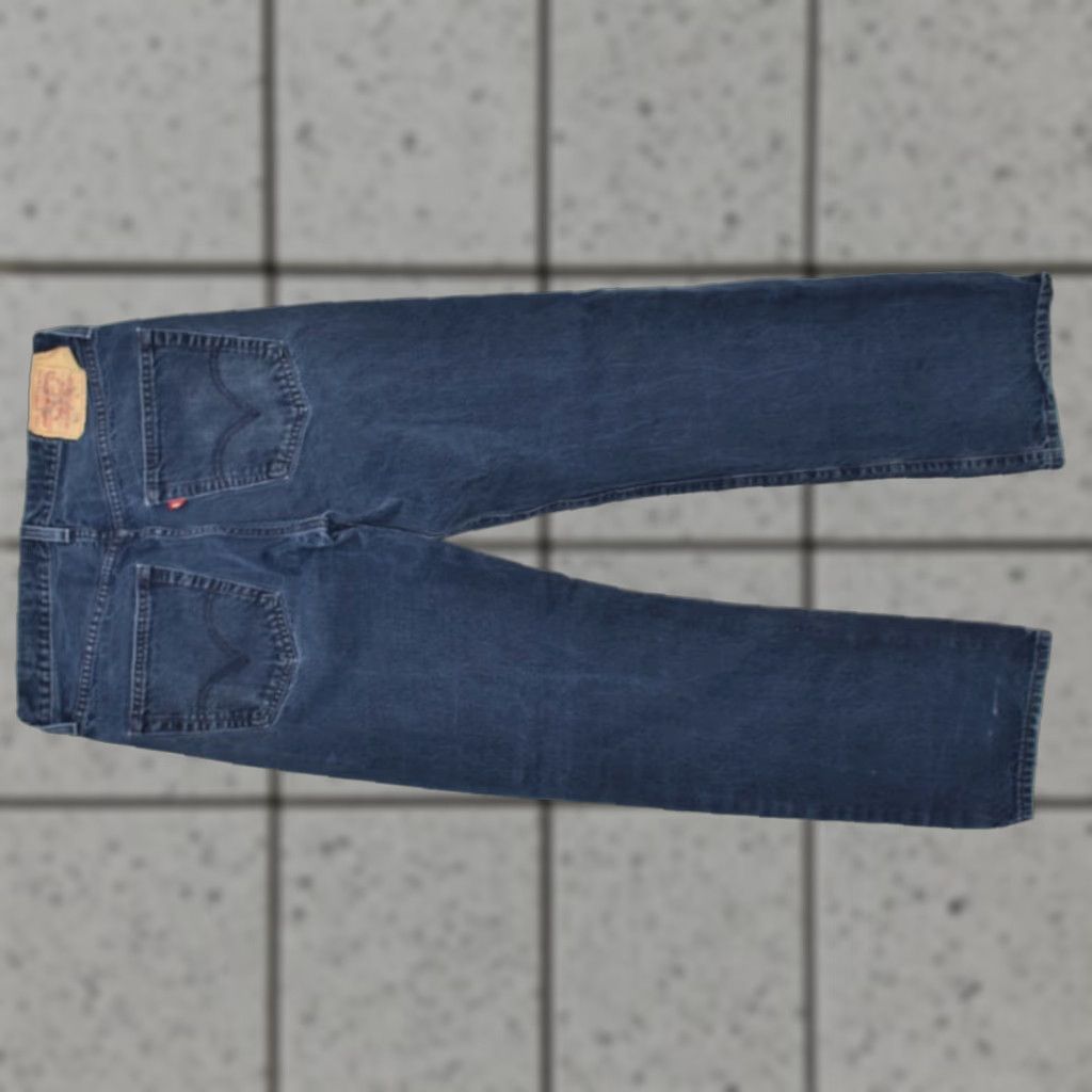 Levi's VINTAGE Levi's 501 Original Fit Jeans Men Dark Wash Distressed Paint Splatter 34x32 Blue Cotton Denim 5-Pocket Straight Button Size US 34 / EU 50 - 1 Thumbnail