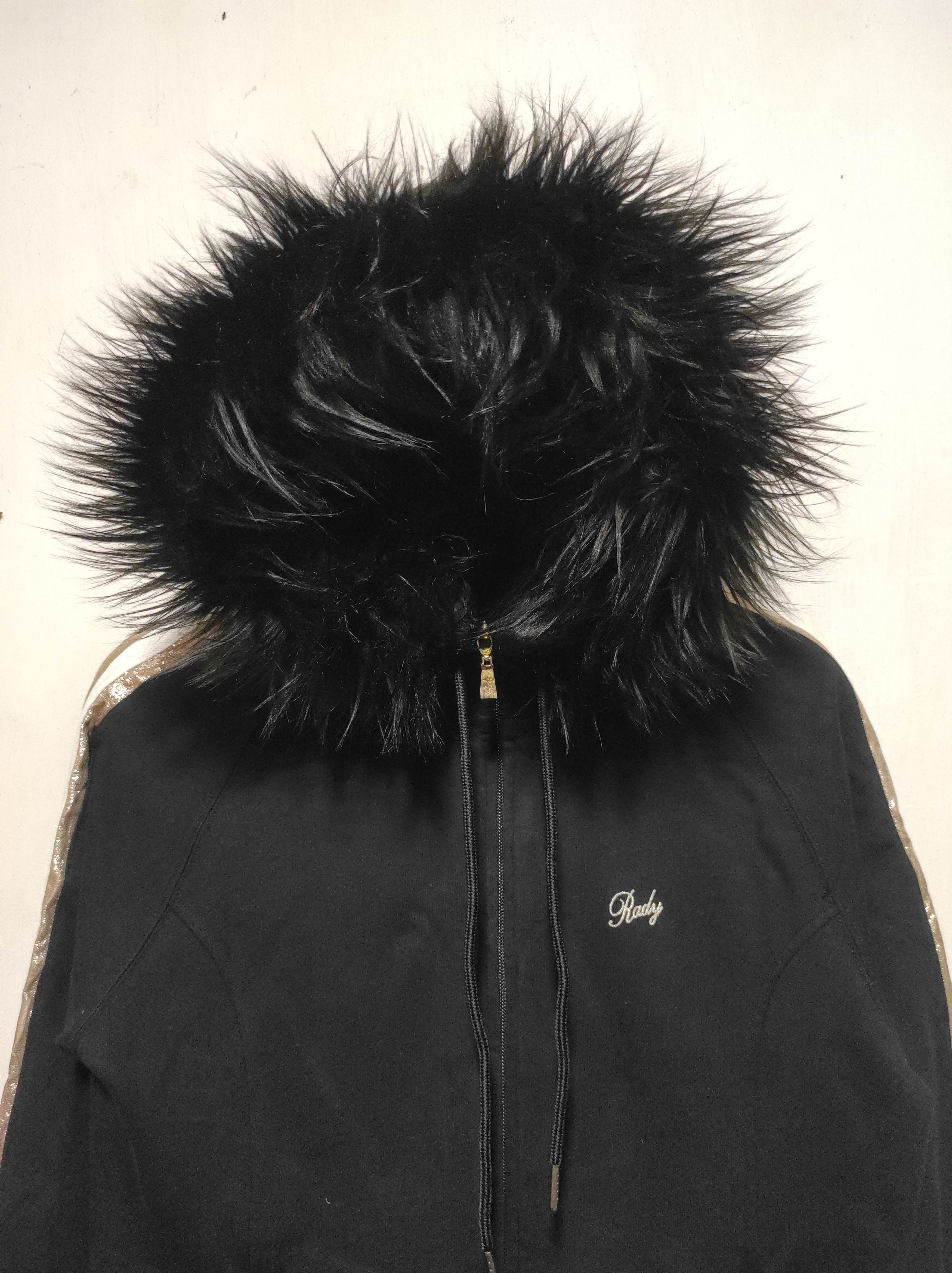 If Six Was Nine Rady black Double Zipper Fur Hoodie i6w9 Lgb Style Size US S / EU 44-46 / 1 - 10 Thumbnail
